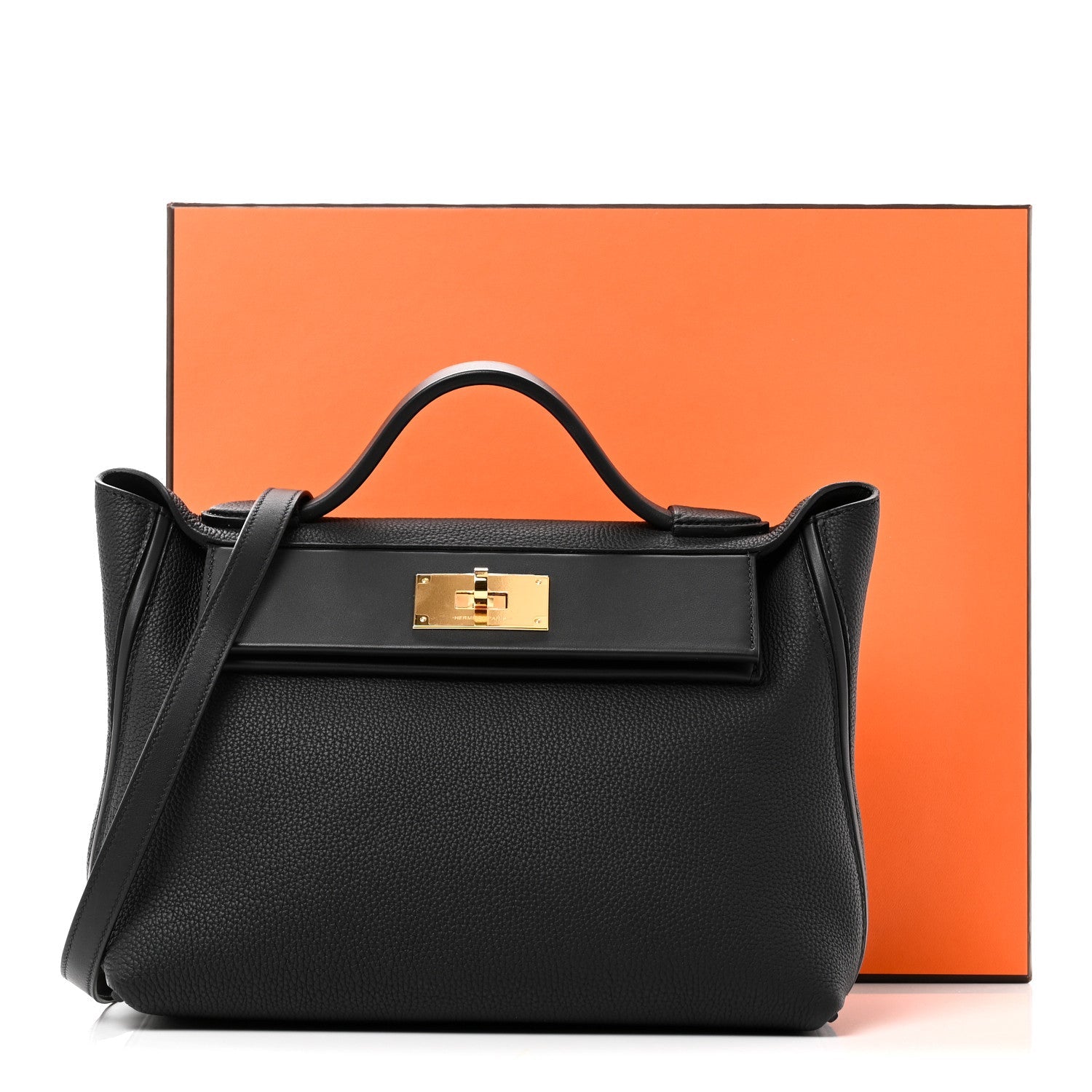 エルメス 24/24 ヴァンキャトル 29 Black スイフト / トゴ ゴールド金具 HERMES 24/24 29 BLACK SWIFT / TOGO GOLD HARDWARE