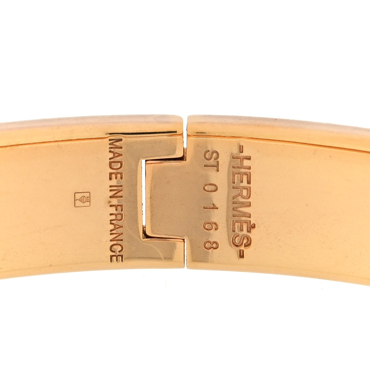 エルメス クリッククラック H ブレスレット エナメル ナロー GM Bleu Polaire HERMES CLIC CLAC H BRACELET ENAMEL NARROW GM BLEU POLAIRE