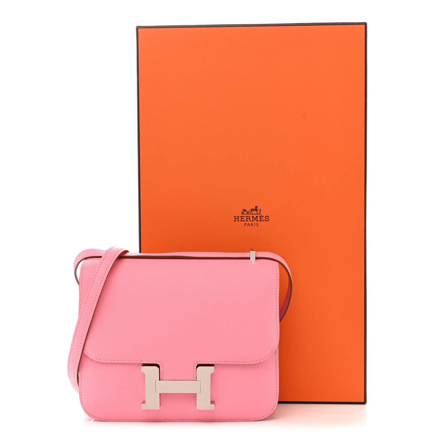 エルメス ミニコンスタンス 18 Rose Confetti エプソン シルバー金具 HERMES MINI CONSTANCE 18 ROSE CONFETTI EPSOM SILVER HARDWARE