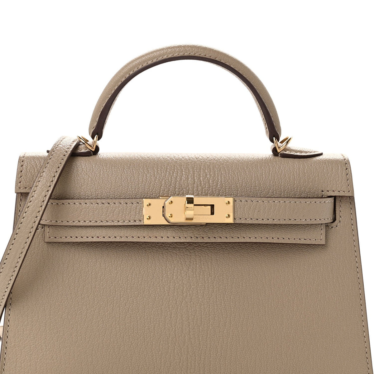 Hermes Mini Kelly 20 HSS Personal Order Sellier Gris Tourterelle Rose Mexico Chevre Mysore Permabrass Hardware