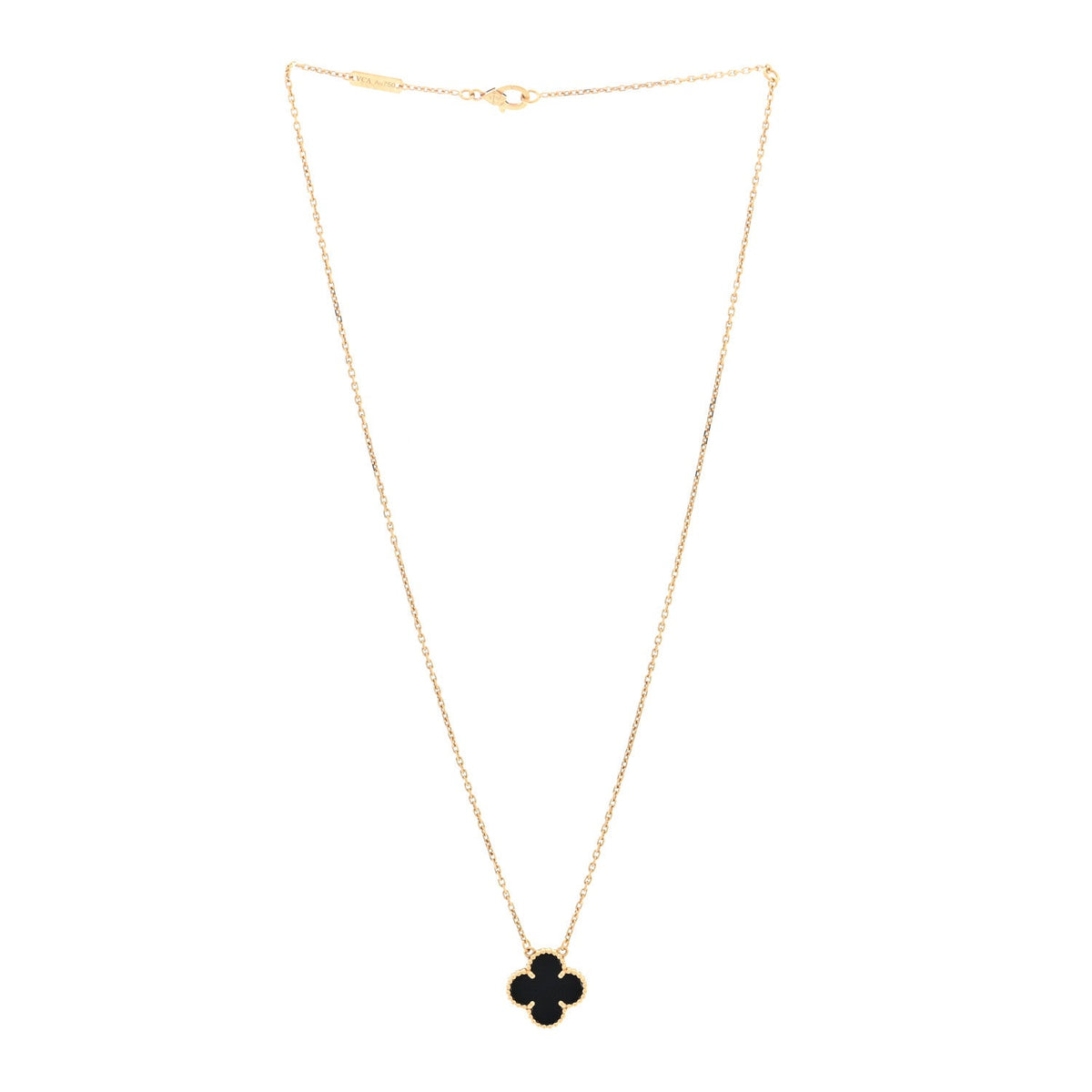 ヴァンクリーフ&アーペル ヴィンテージアルハンブラ ペンダントネックレス ブラックオニキス 18K イエローゴールド VAN CLEEF & ARPELS VINTAGE ALHAMBRA PENDANT NECKLACE BLACK ONYX 18K YELLOW GOLD