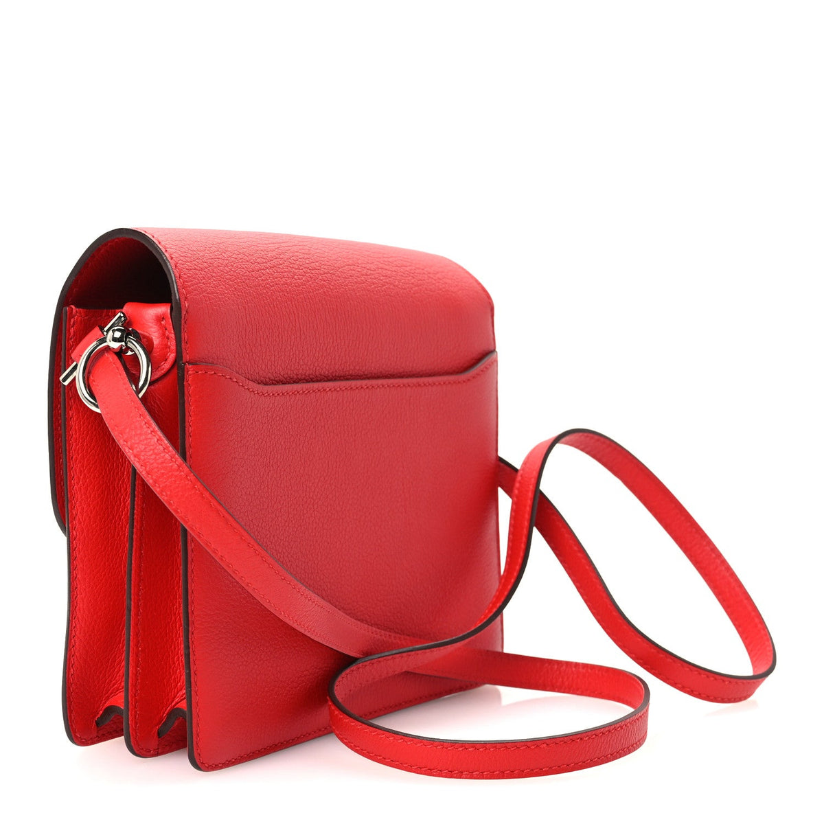 エルメス ミニルリ Rouge De Coeur エバーカラー シルバー金具 HERMES ROULIS ROUGE DE COEUR EVERCOLOR SILVER HARDWARE