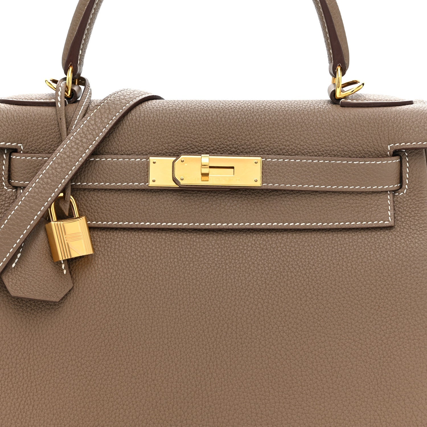 HERMES KELLY 28 RETOURNE ETOUPE TOGO GOLD HARDWARE