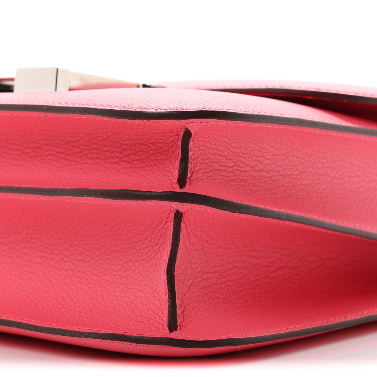 Hermes Constance 24 Rose Azalee Evercolor Silver Hardware