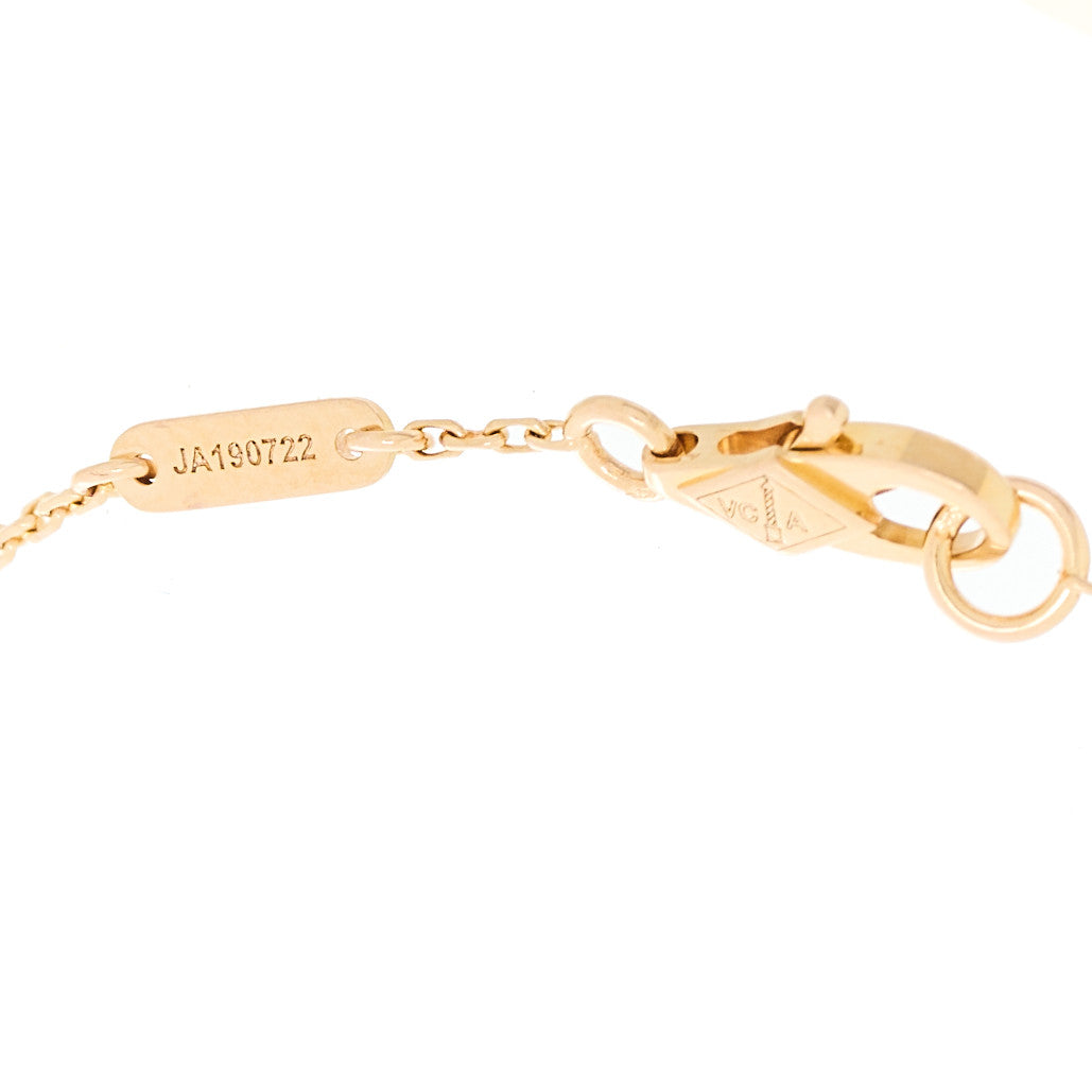 ヴァンクリーフ&アーペル スウィートアルハンブラ ブレスレット カーネリアン 18K ローズゴールド VAN CLEEF & ARPELS SWEET ALHAMBRA BRACELET CARNELIAN 18K ROSE GOLD