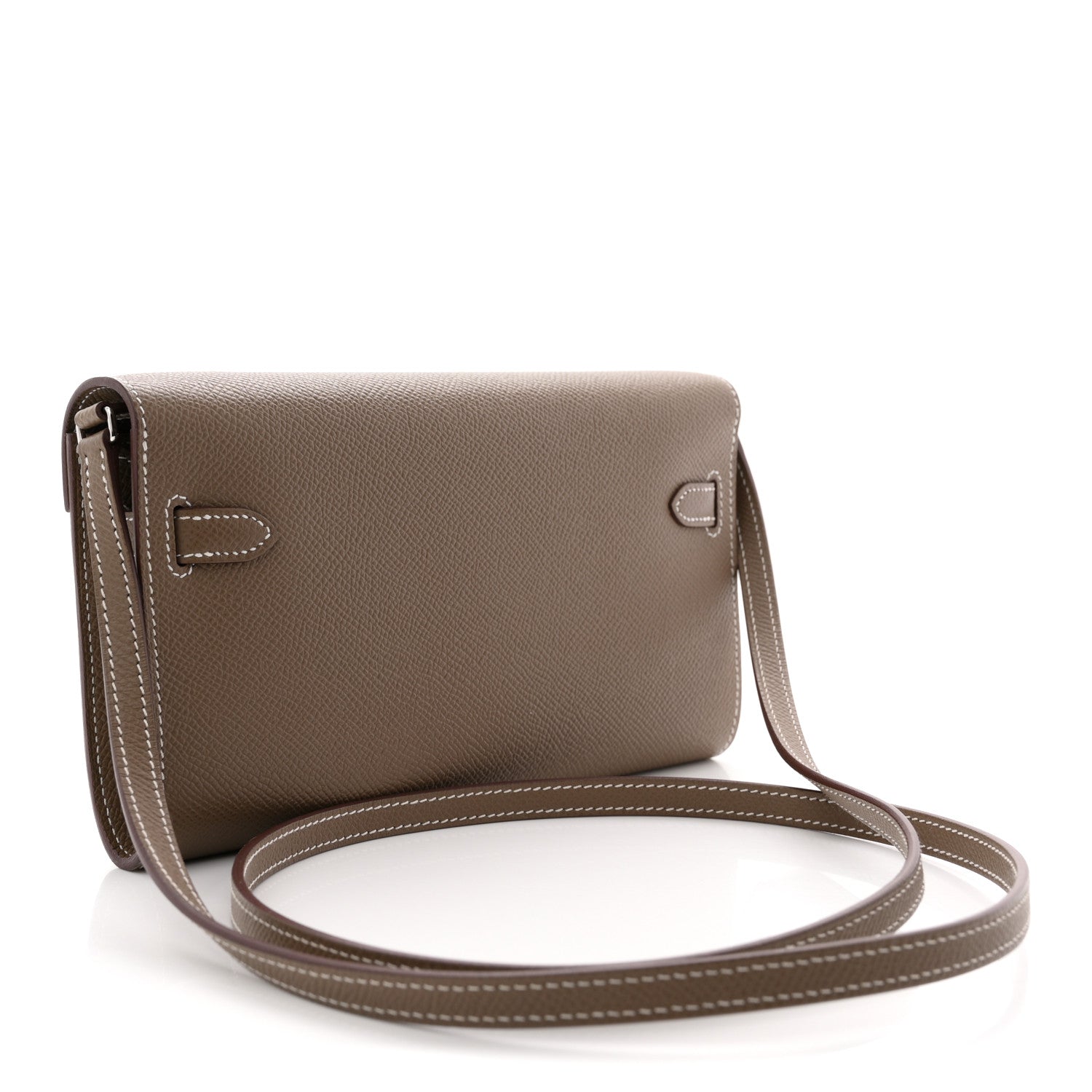 エルメス ケリートゥーゴー 長財布 Etoupe エプソン シルバー金具 HERMES KELLY TO GO WALLET ETOUPE EPSOM SILVER HARDWARE