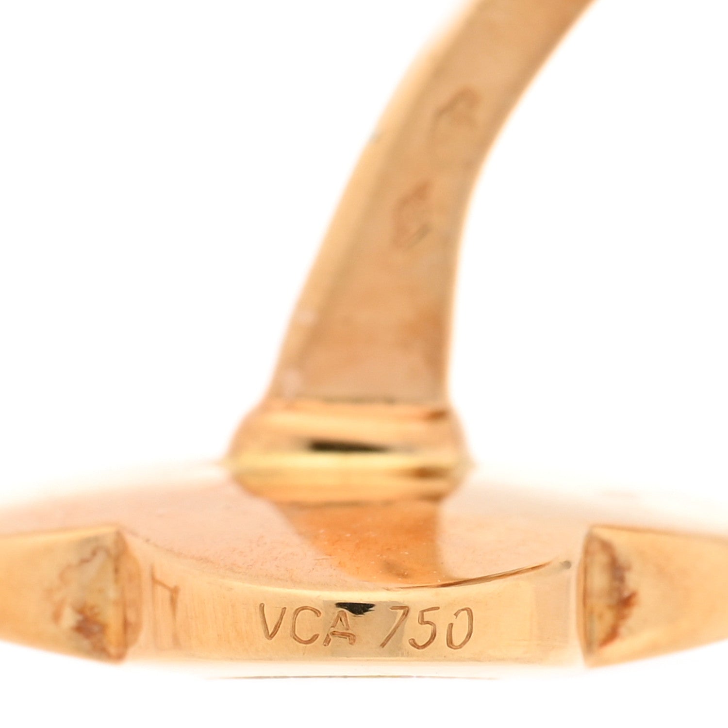 ヴァンクリーフ&アーペル ピュアアルハンブラ マザーオブパール 18K イエローゴールド VAN CLEEF & ARPELS PURE ALHAMBRA MOTHER OF PEARL 18K YELLOW GOLD