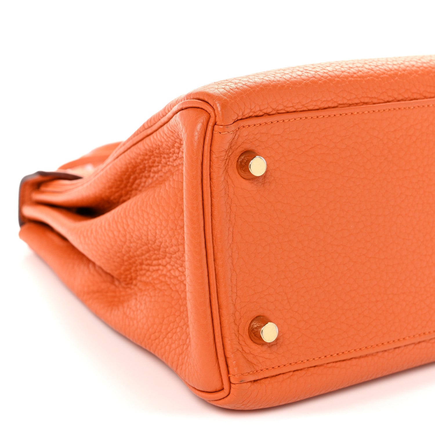 エルメス ケリー 28 内縫い Orange トリヨンクレマンス ゴールド金具 HERMES KELLY 28 RETOURNE ORANGE TAURILLON CLEMENCE GOLD HARDWARE