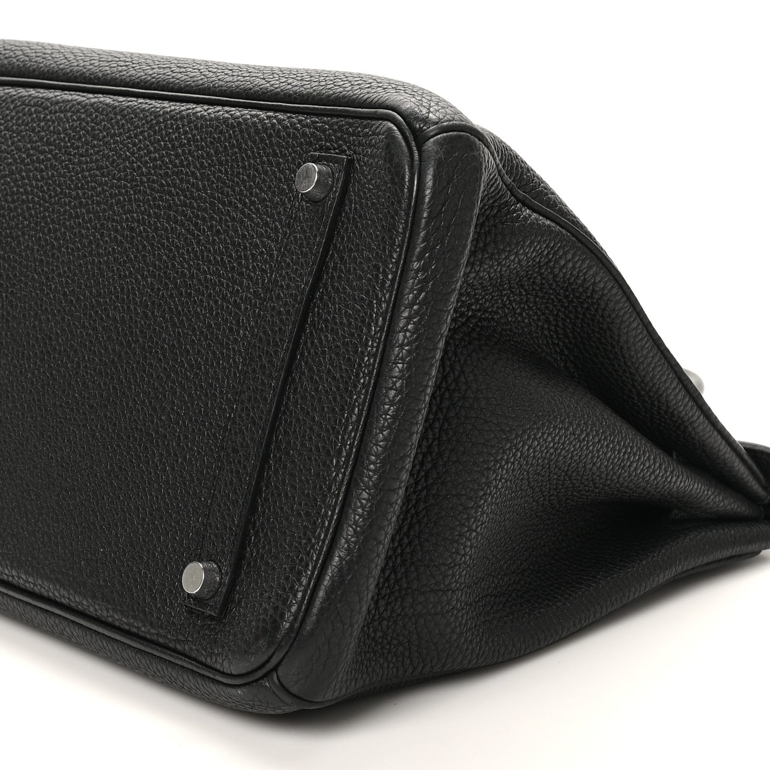 HERMES BIRKIN 35 BLACK TOGO SILVER HARDWARE