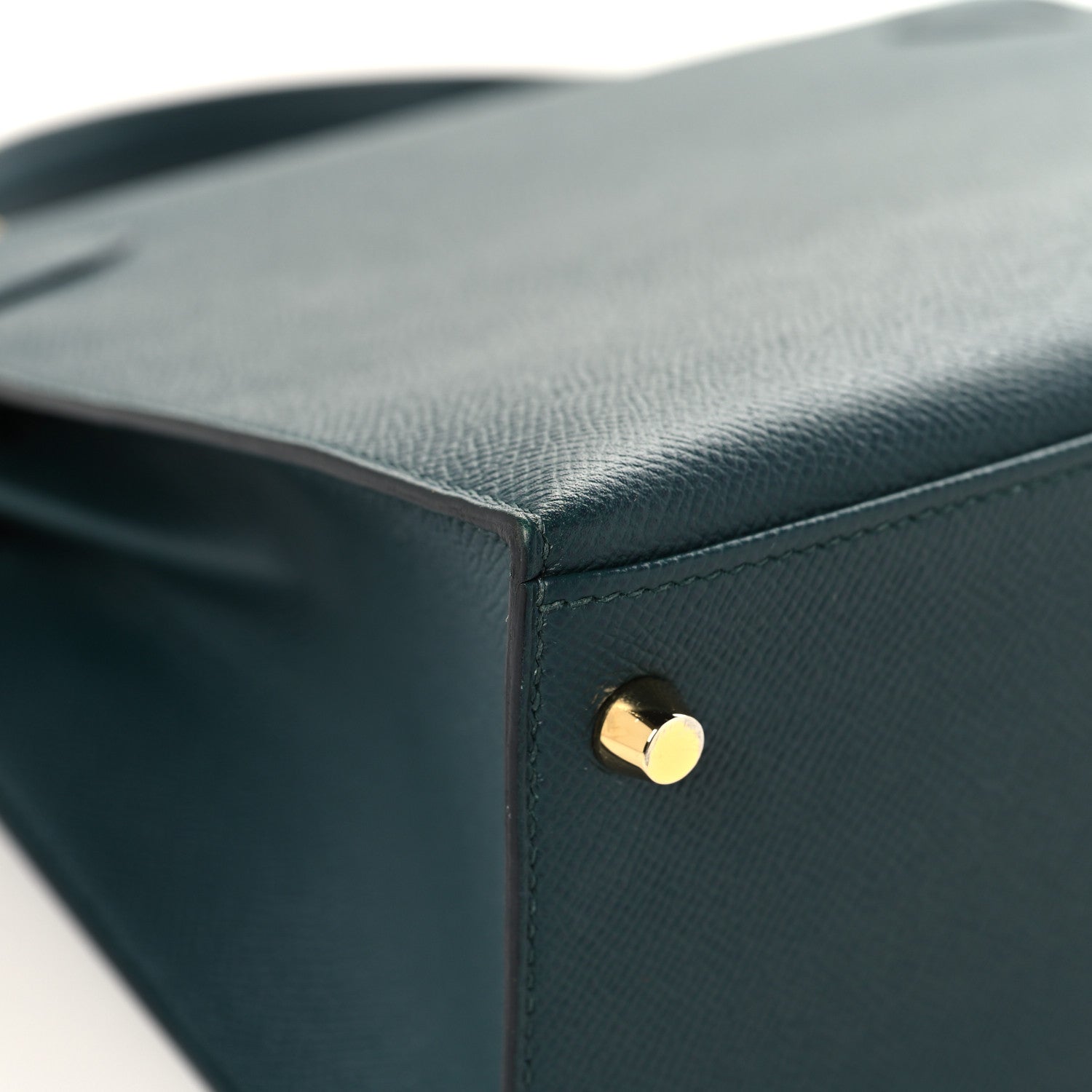 HERMES KELLY 28 SELLIER VERT CYPRESS EPSOM GOLD HARDWARE