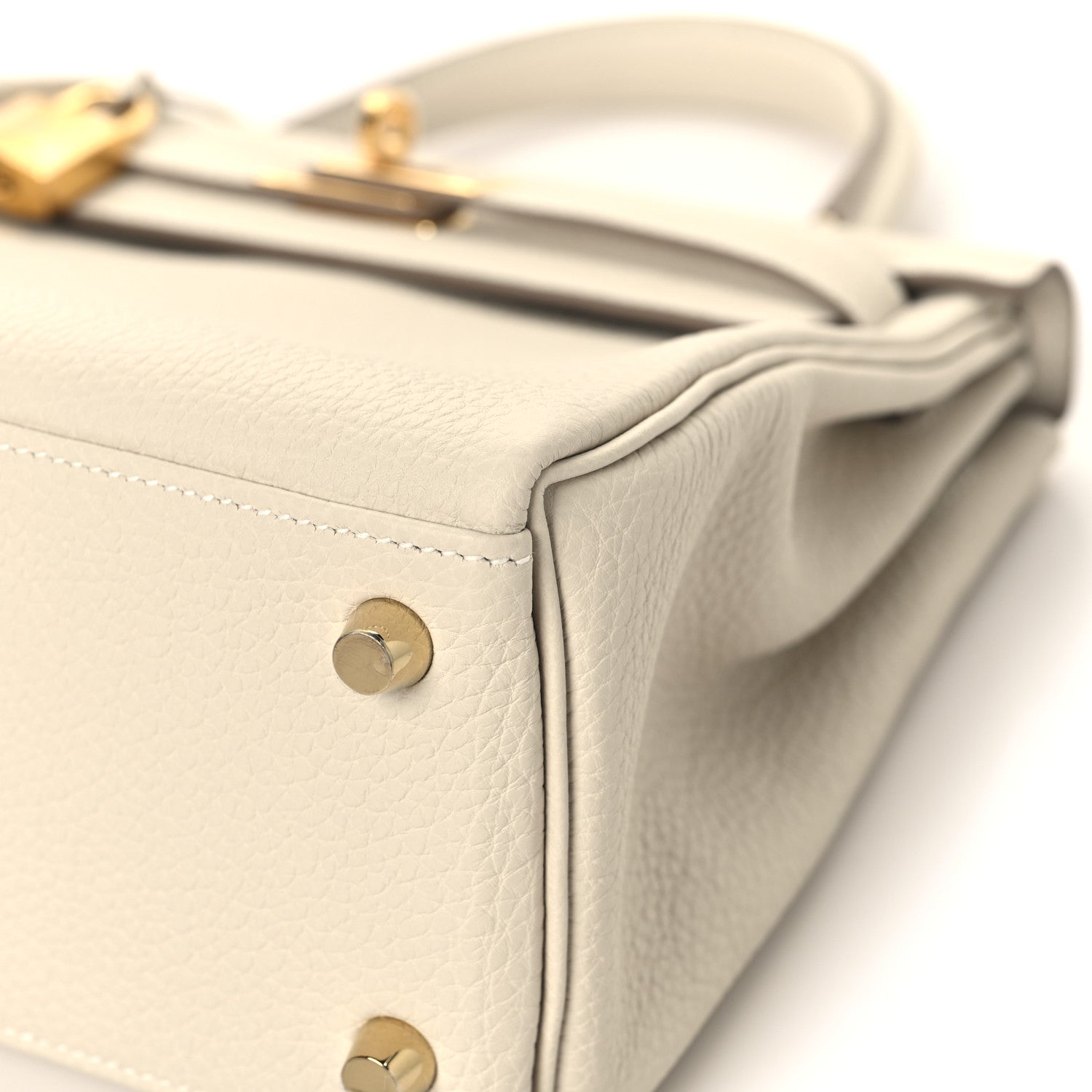 HERMES KELLY 25 RETOURNE CRAIE TOGO GOLD HARDWARE
