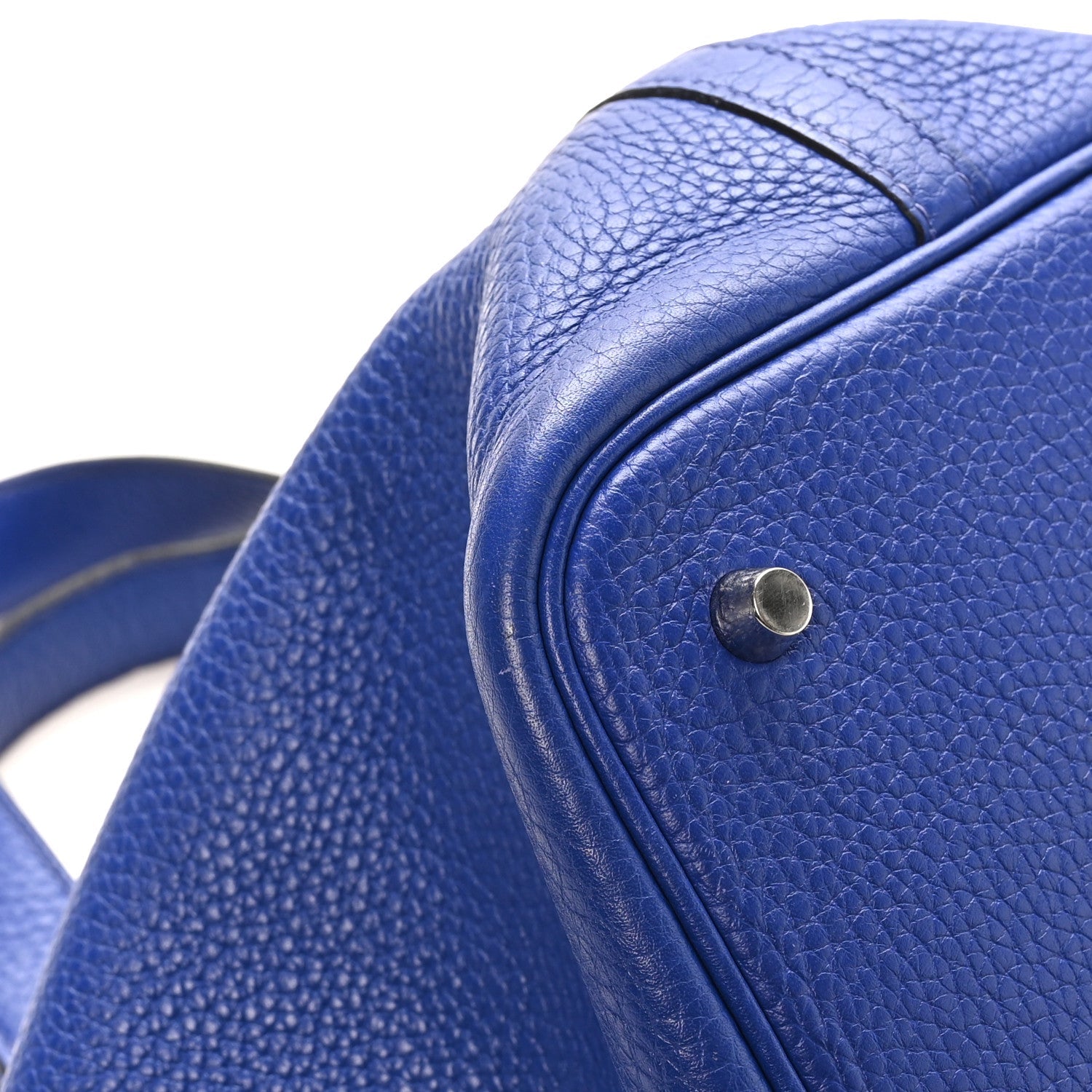 HERMES PICOTIN MM 22 BLEU ELECTRIQUE TAURILLON CLEMENCE SILVER HARDWARE