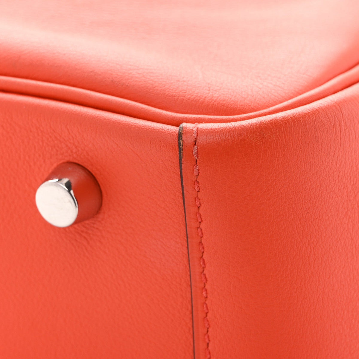 Hermès Lindy 30 Orange Poppy Swift Silver Hardware