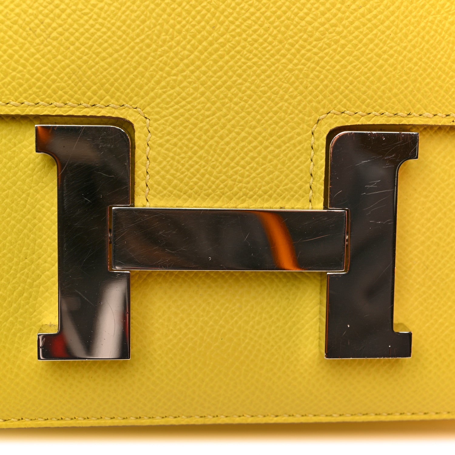 エルメス コンスタンス 24 Lime エプソン シルバー金具 HERMES CONSTANCE 24 LIME EPSOM SILVER HARDWARE