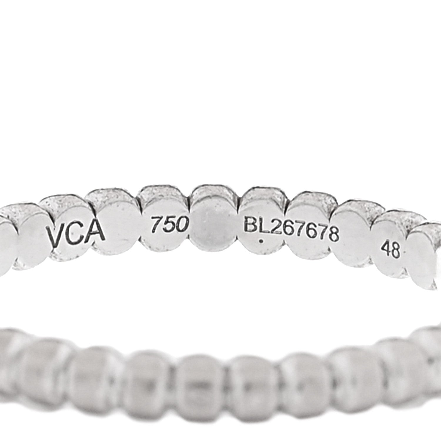 ヴァンクリーフ&アーペル スモール ペルレ リング 18K ホワイトゴールド VAN CLEEF & ARPELS SMALL PERLÉE RING 18K WHITE GOLD