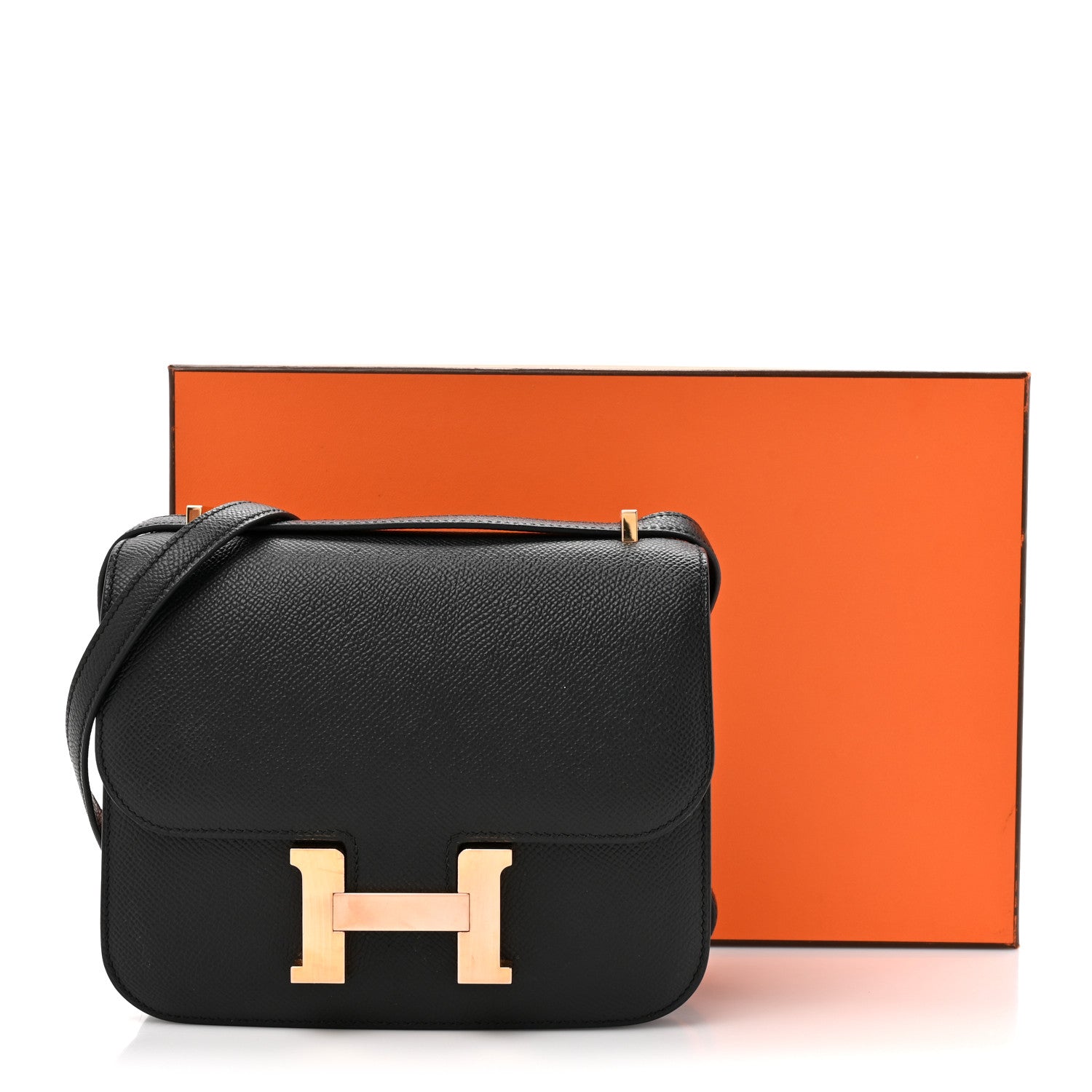 エルメス ミニコンスタンス 18 Black エプソン ローズゴールド金具 HERMES MINI CONSTANCE 18 BLACK EPSOM ROSE GOLD HARDWARE