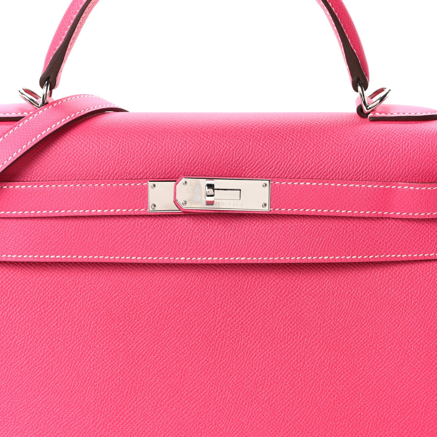 エルメス ケリー32 外縫い Rose Tyrien エプソン シルバー金具 HERMES KELLY32 SELLIER ROSE TYRIEN EPSOM SILVER HARDWARE