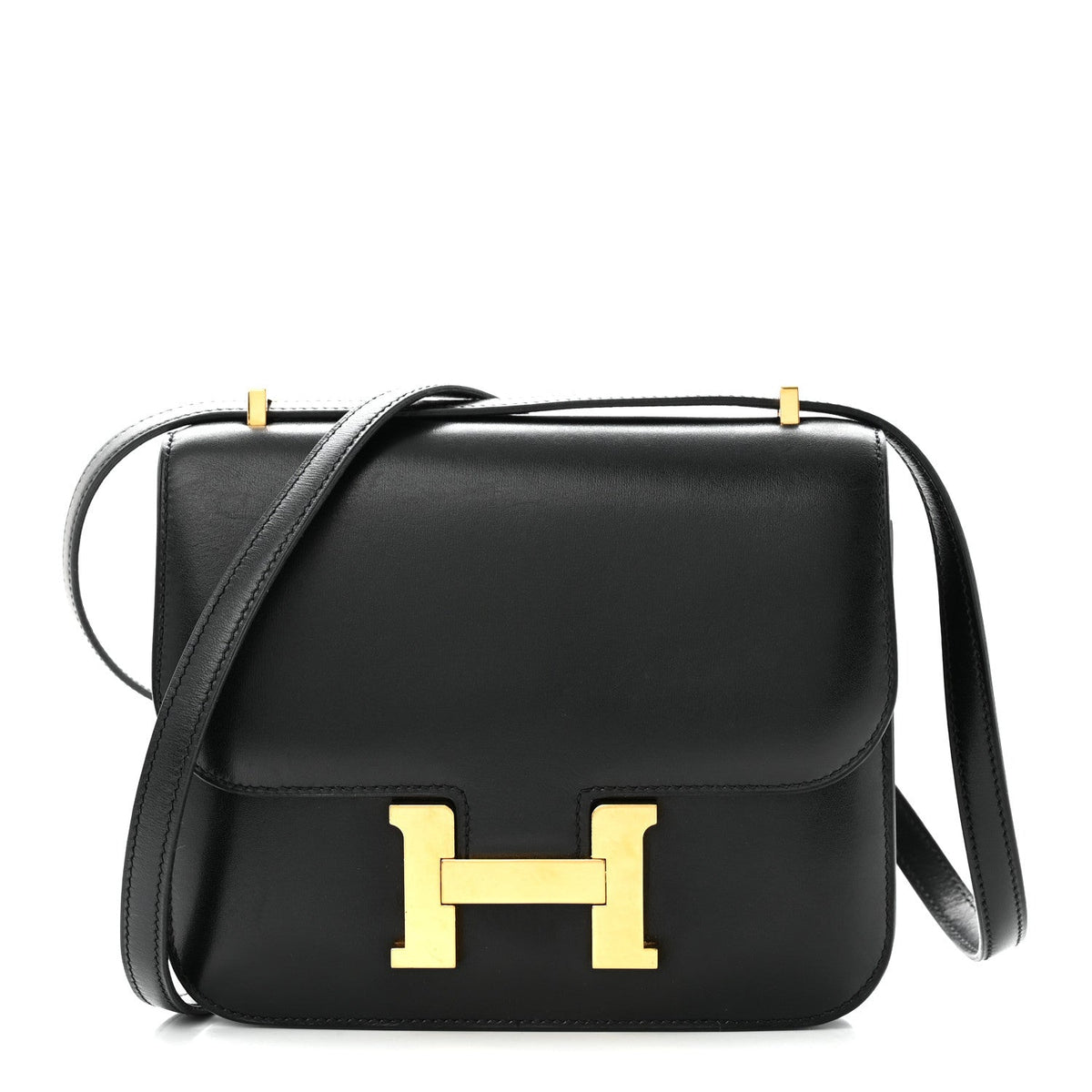 エルメス ミニコンスタンス 18 Black ボックス ゴールド金具 HERMES MINI CONSTANCE 18 BLACK BOX GOLD HARDWARE