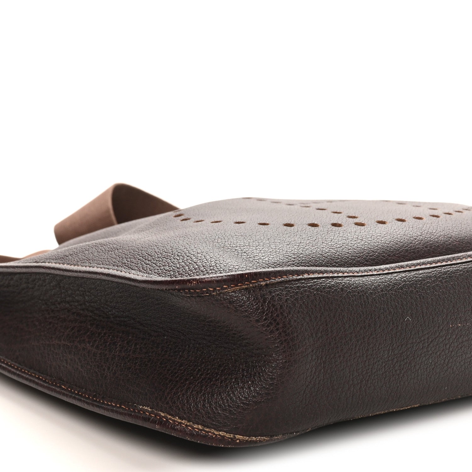HERMES EVELYNE GM CHOCOLATE FJORD SILVER HARDWARE