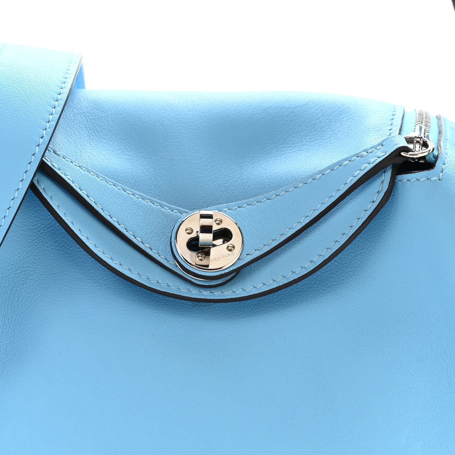 エルメス ミニリンディ 20 Celeste スイフト シルバー金具 HERMES MINI LINDY 20 CELESTE SWIFT SILVER HARDWARE