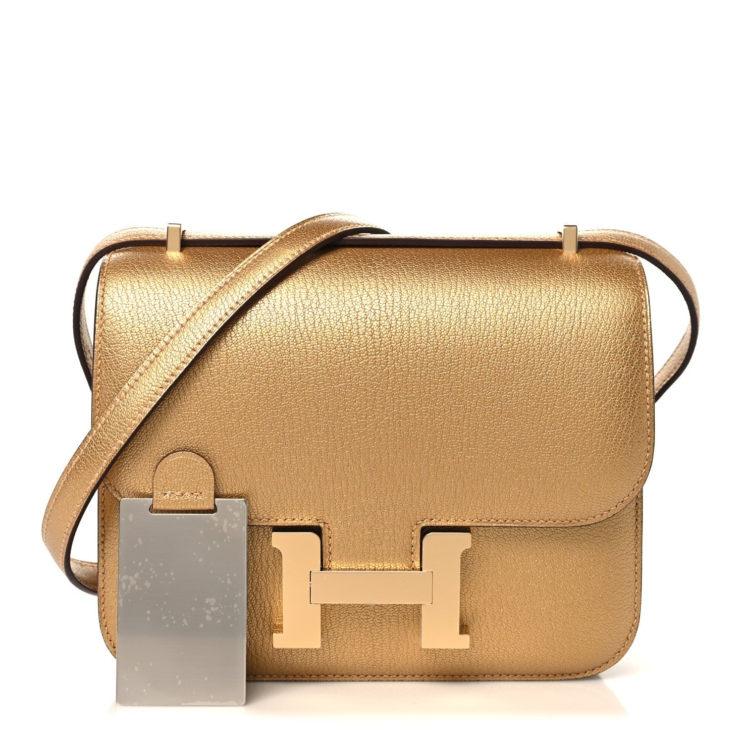 エルメス ミロワール ミニコンスタンス 18 Doré シェーブル パーマブラス金具 シャンパンゴールド金具 HERMES MINI CONSTANCE 18 DORÉ CHEVRE