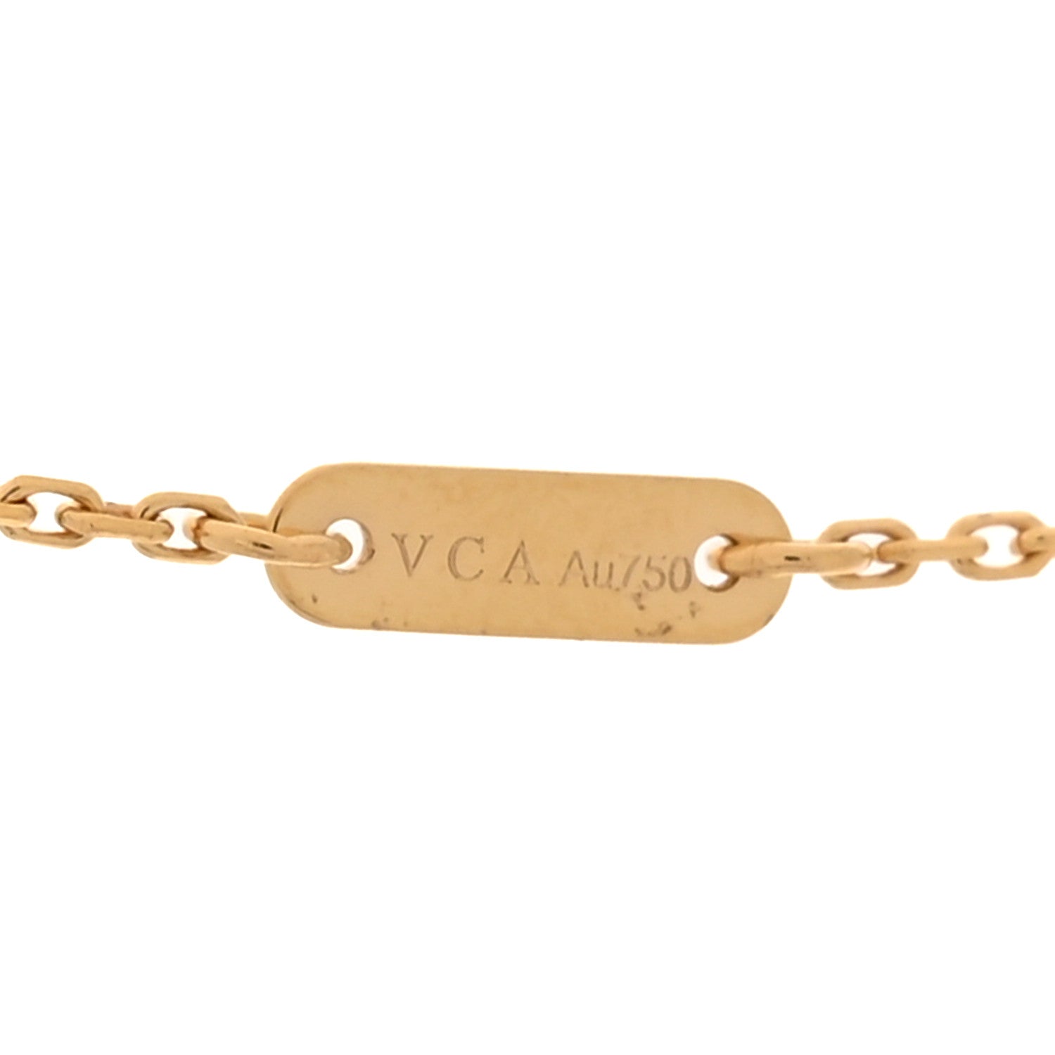 Van Cleef & Arpels Mini Frivole Pendant Necklace 18K Yellow Gold Diamond
