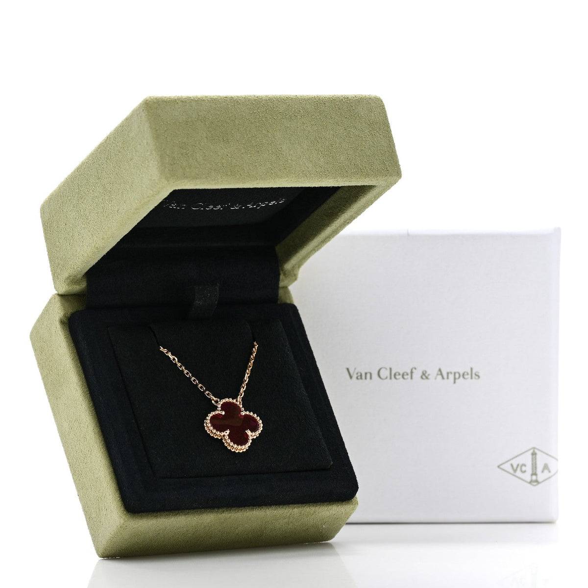 Van Cleef & Arpels Vintage Alhambra Pendant Necklace 18K Yellow Gold