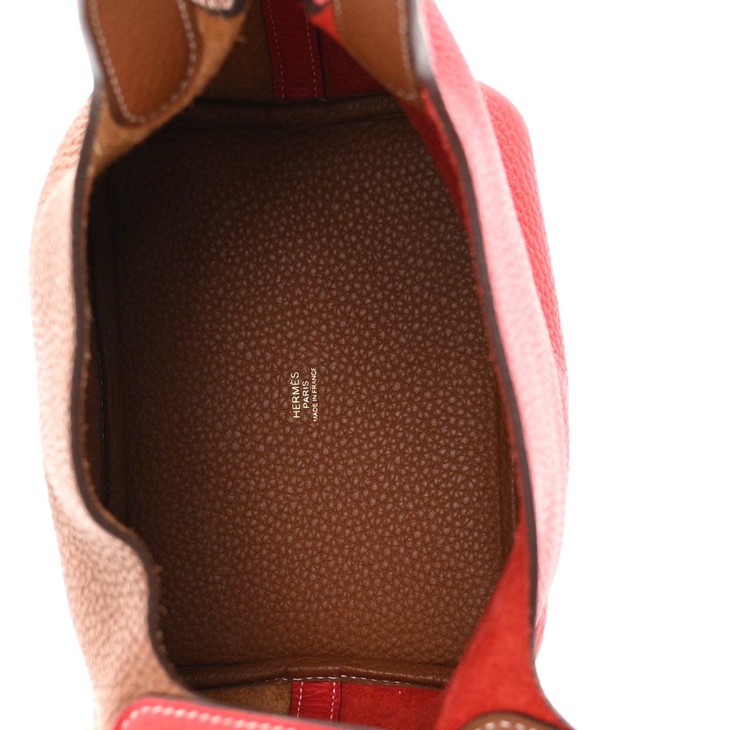 HERMES PICOTIN LOCK PM 18 ROUGE DE COEUR GOLD TAURILLON CLEMENCE GOLD HARDWARE