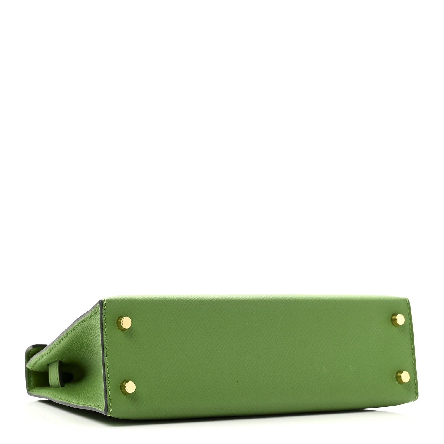 HERMES MINI KELLY 20 SELLIER VERT YUCCA GOLD HARDWARE