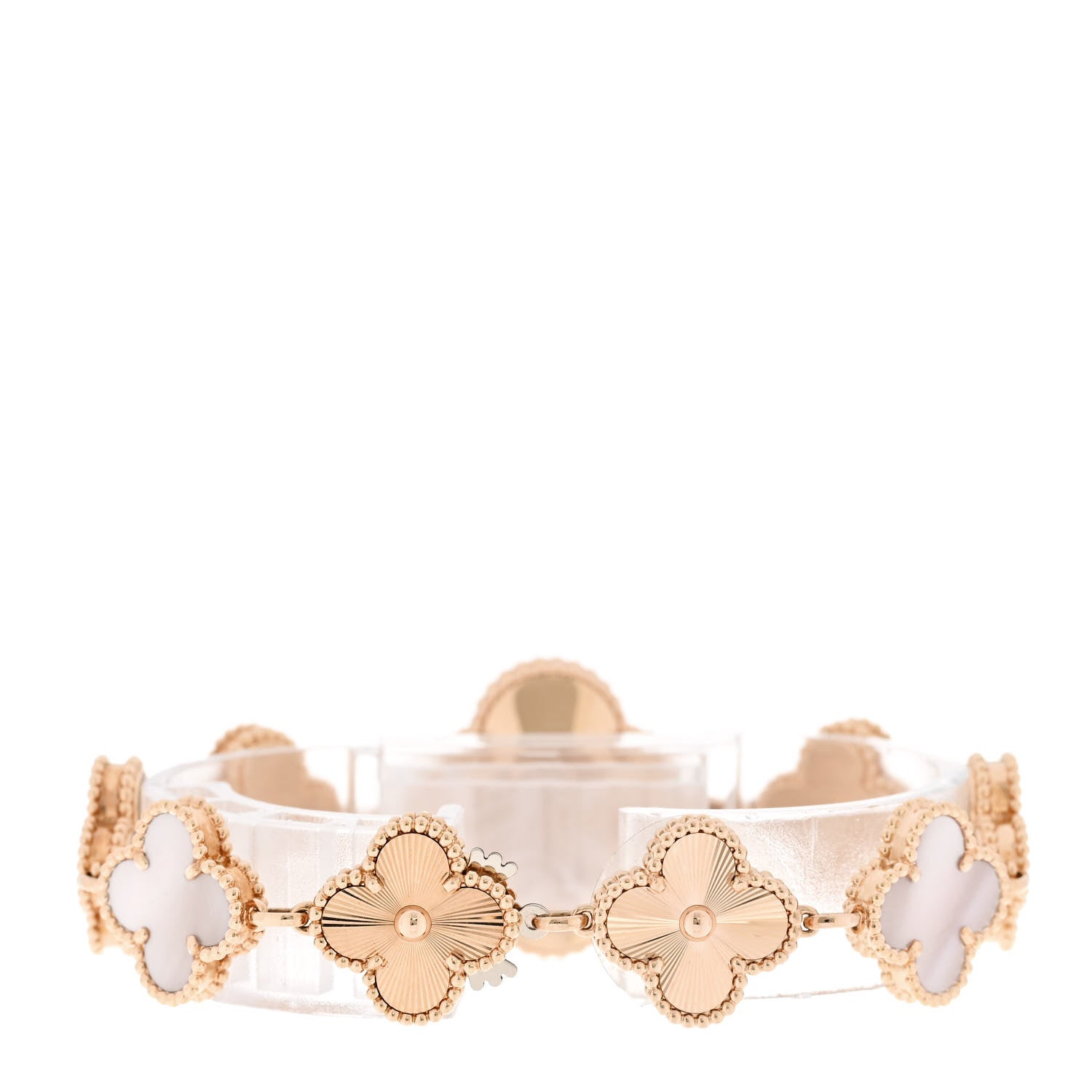 ヴァンクリーフ&アーペル アルハンブラ 23mm クォーツウォッチ マルチカラー 18K ローズゴールド VAN CLEEF & ARPELS ALHAMBRA 23MM QUARTZ WATCH MULTICOLOR 18K ROSE GOLD