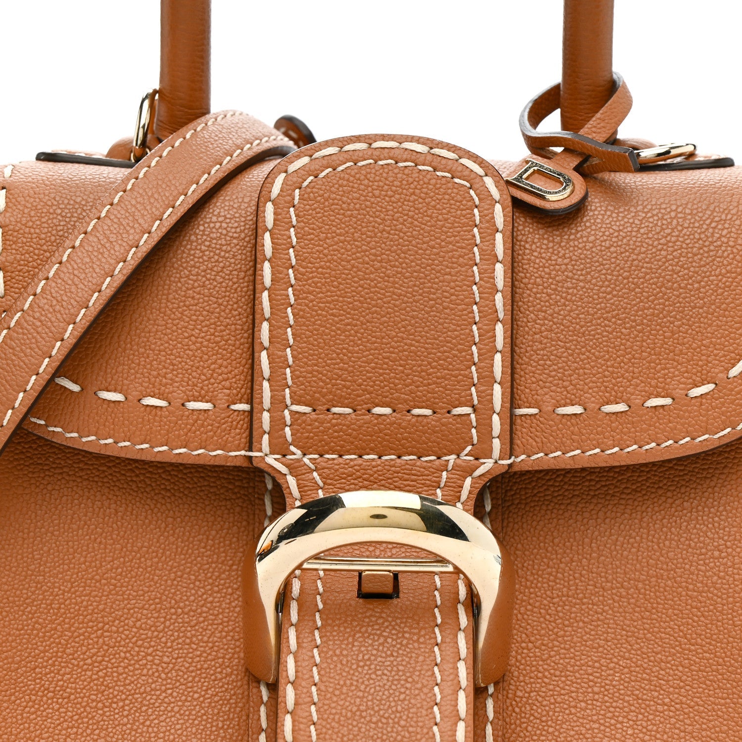 デルヴォー サーピケ ミニ サッチェル Vegetal グレインドロデオカーフスキン ゴールド金具 DELVAUX BRILLANT MINI SURPIQUE SATCHEL VEGETAL IVORY GRAINED RODEO CALFSKIN GOLD HARDWARE