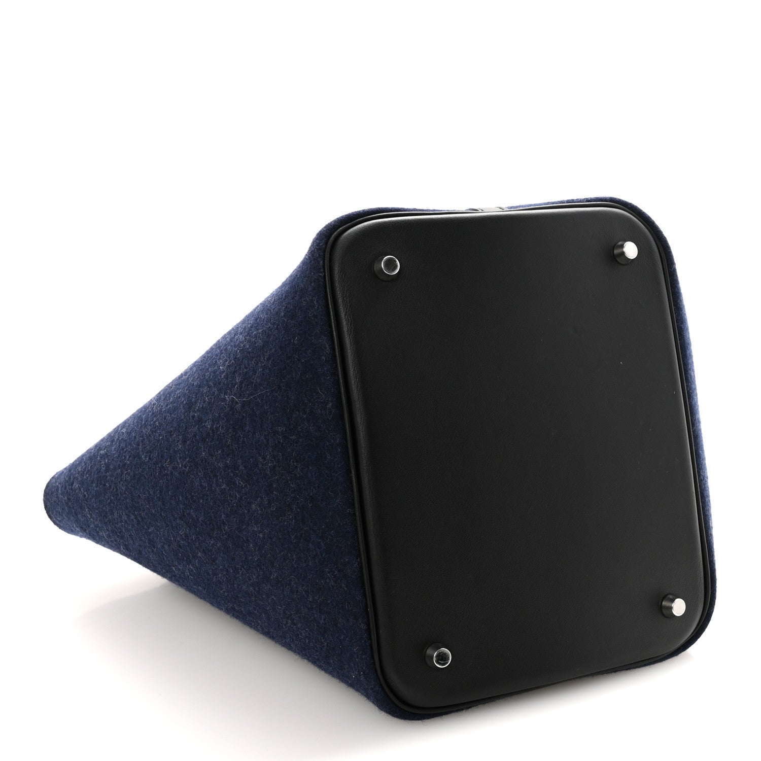 HERMES PICOTIN LOCK PM 18 BLEU NUIT BLACK SWIFT SILVER HARDWARE