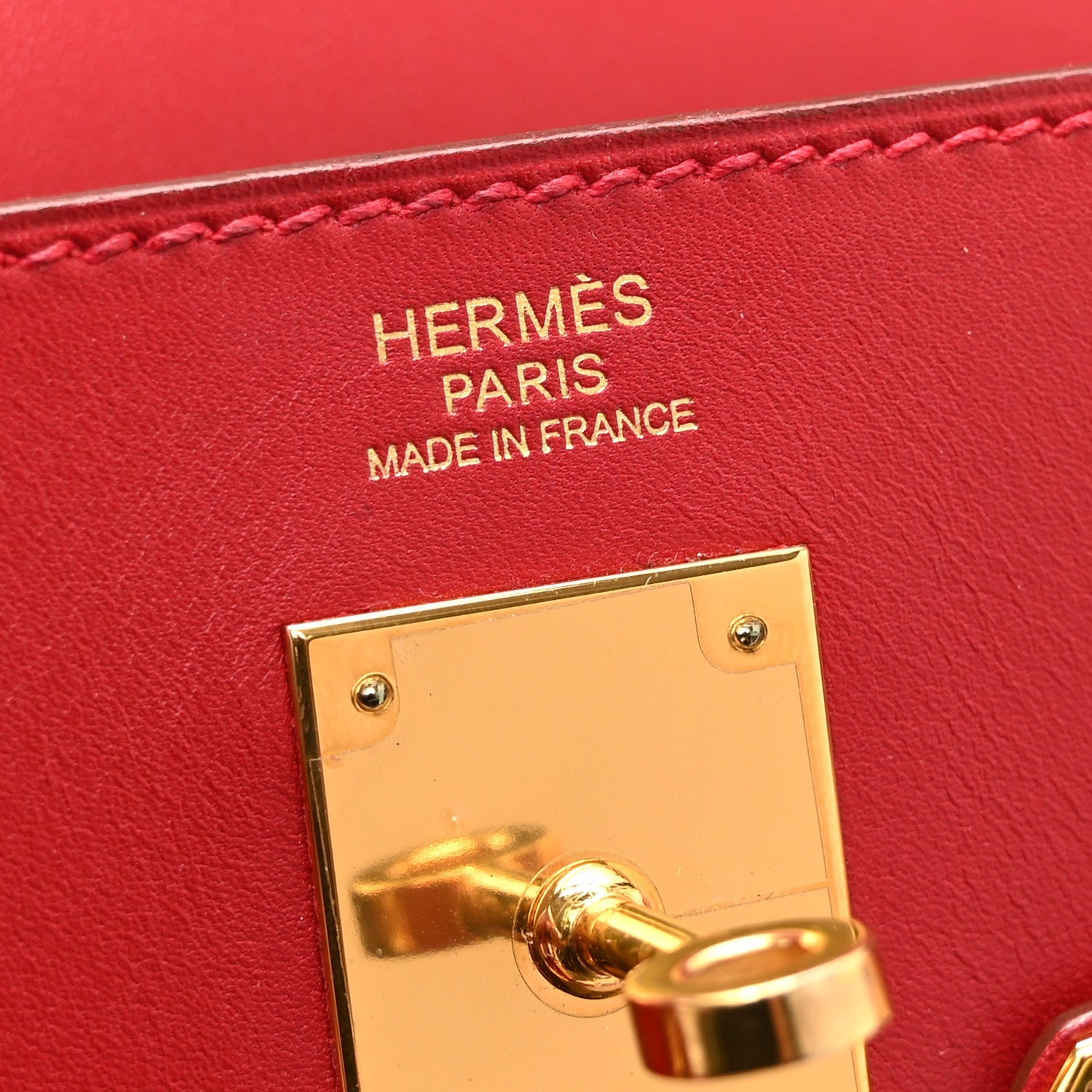HERMES KELLY 32 RETOURNE ROUGE VIF TADELAKT GOLD HARDWARE