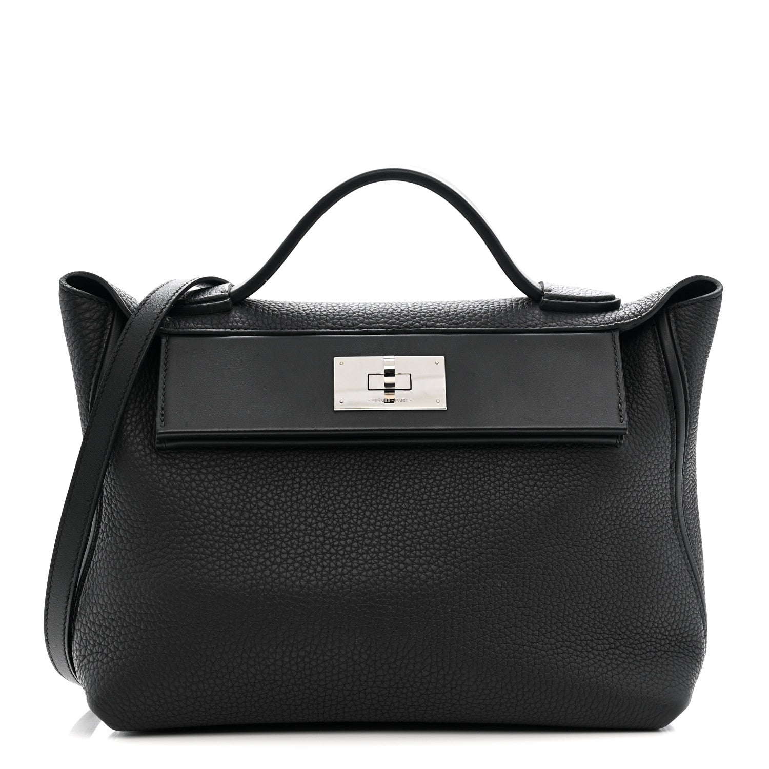 エルメス 24/24 ヴァンキャトル 29 Black スイフト / トゴ シルバー金具 HERMES 24/24 29 BLACK SWIFT / TOGO SILVER HARDWARE