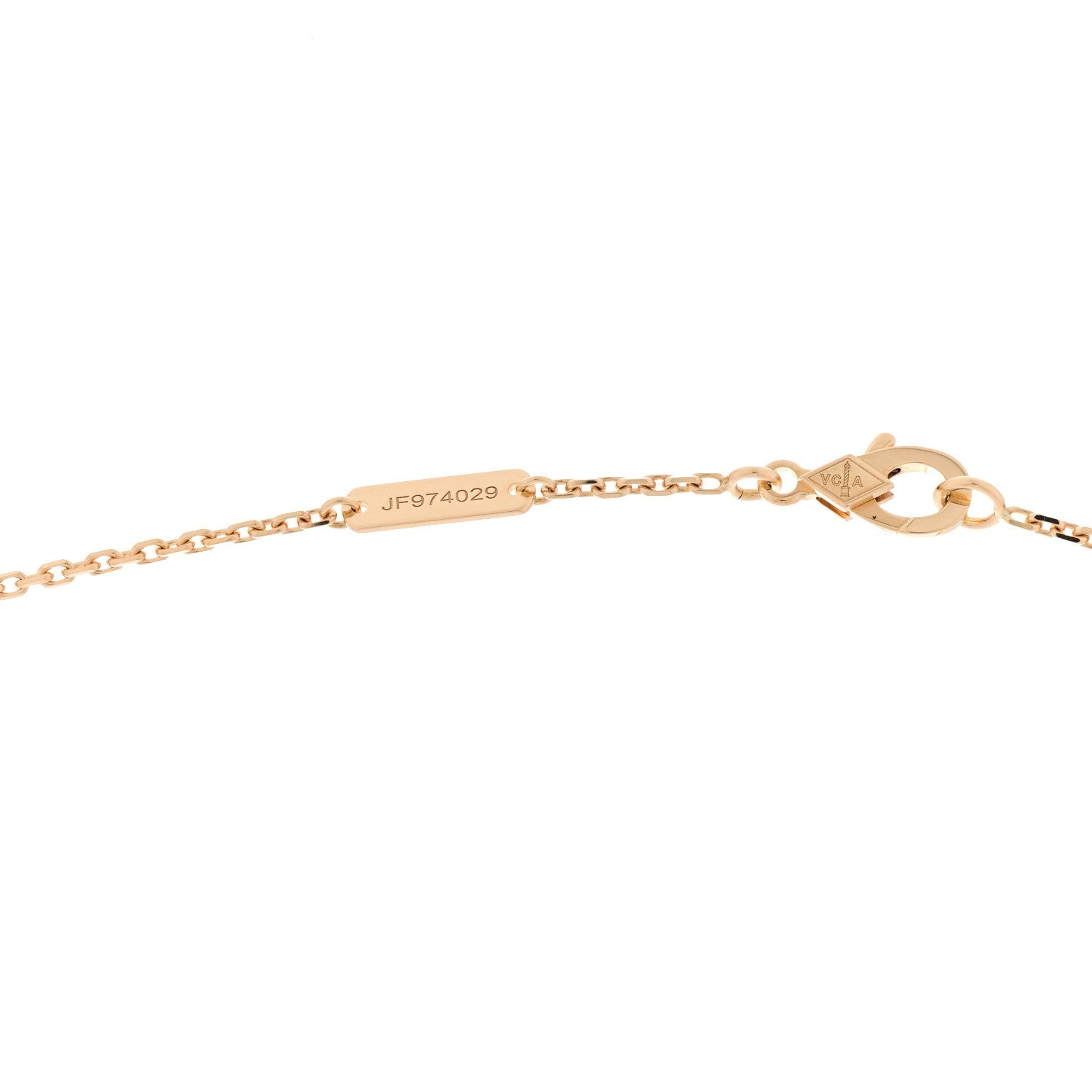 Van Cleef & Arpels 18K Yellow Gold Carnelian Vintage Alhambra Pendant Necklace