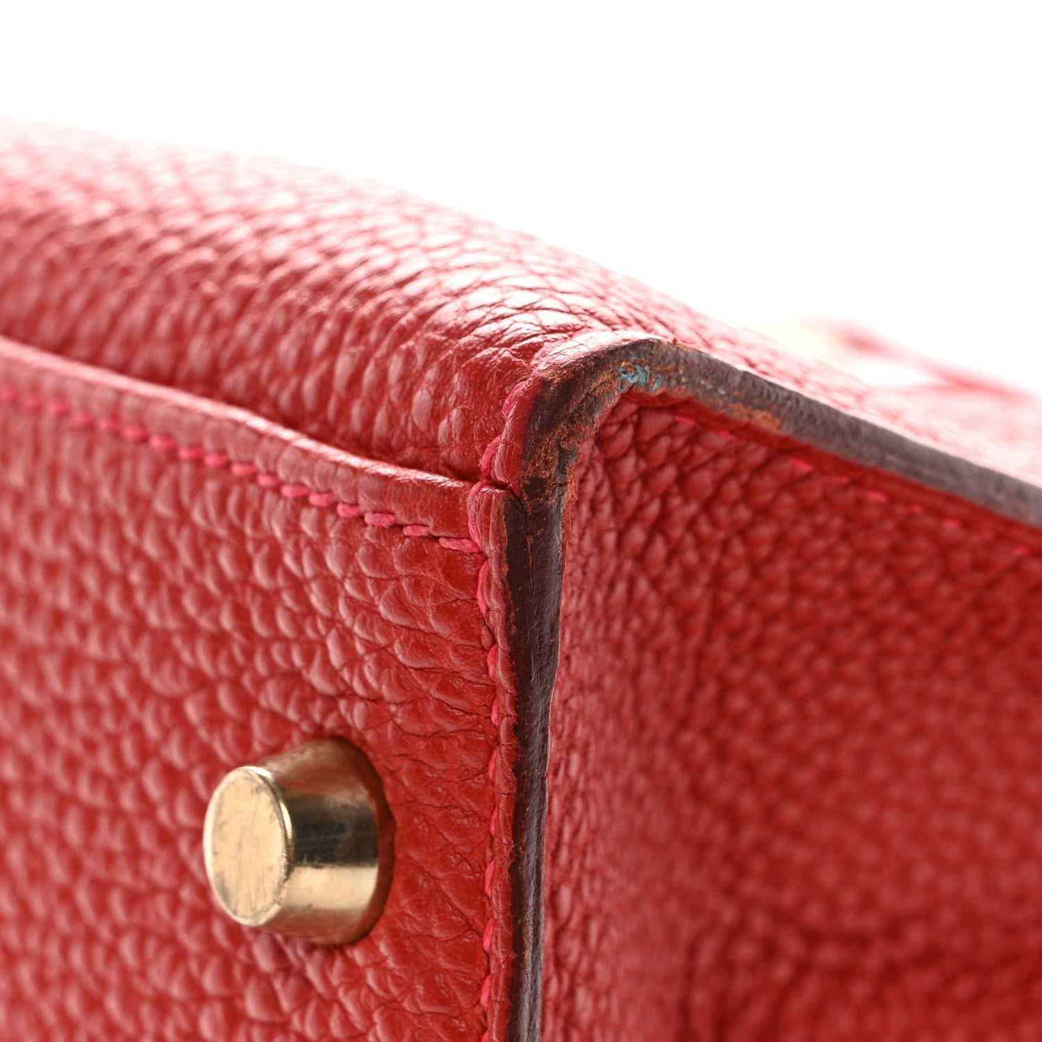 HERMES KELLY 32 SELLIER ROUGE VIF TOGO GOLD HARDWARE