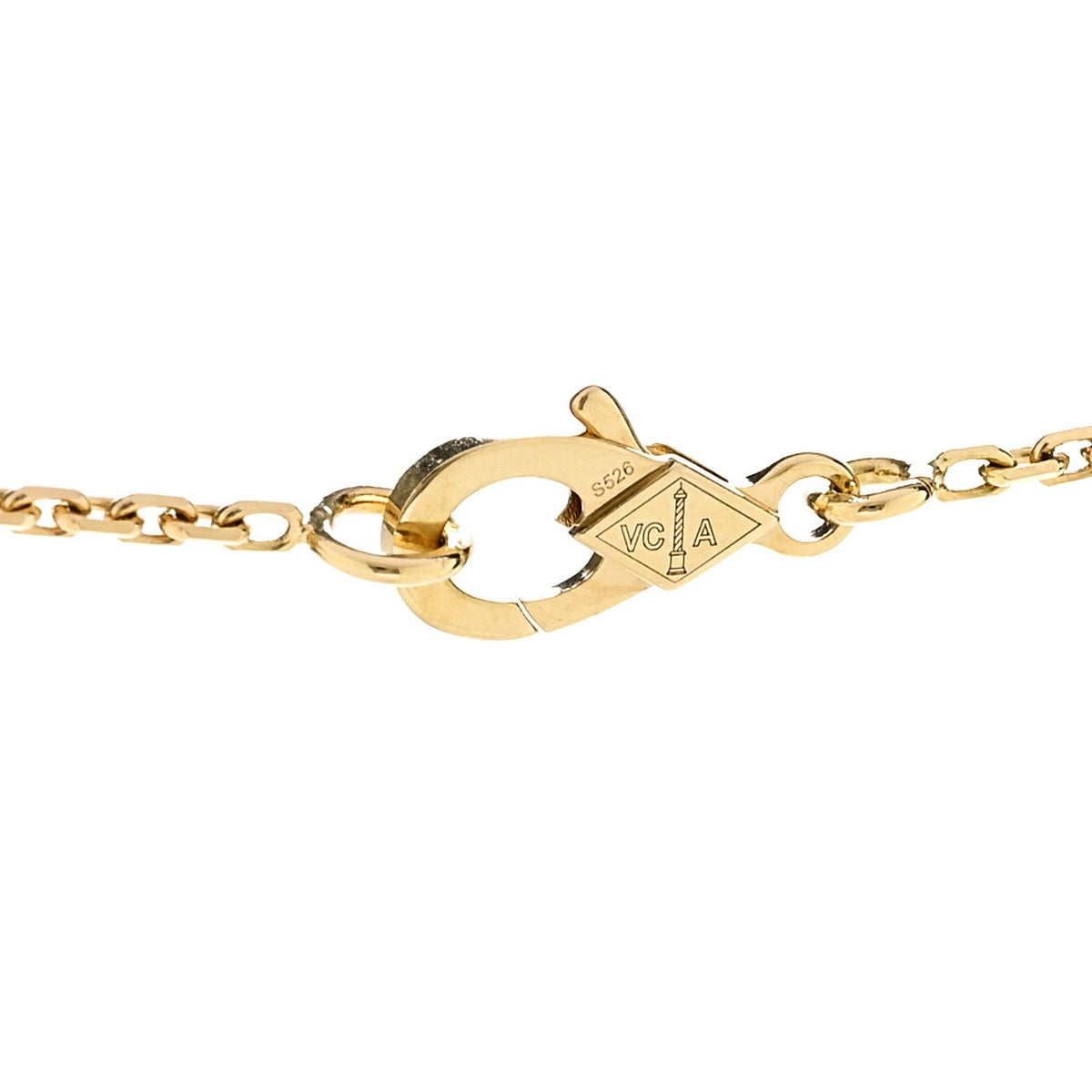 Van Cleef & Arpels Vintage Alhambra Pendant Necklace 18K Yellow Gold