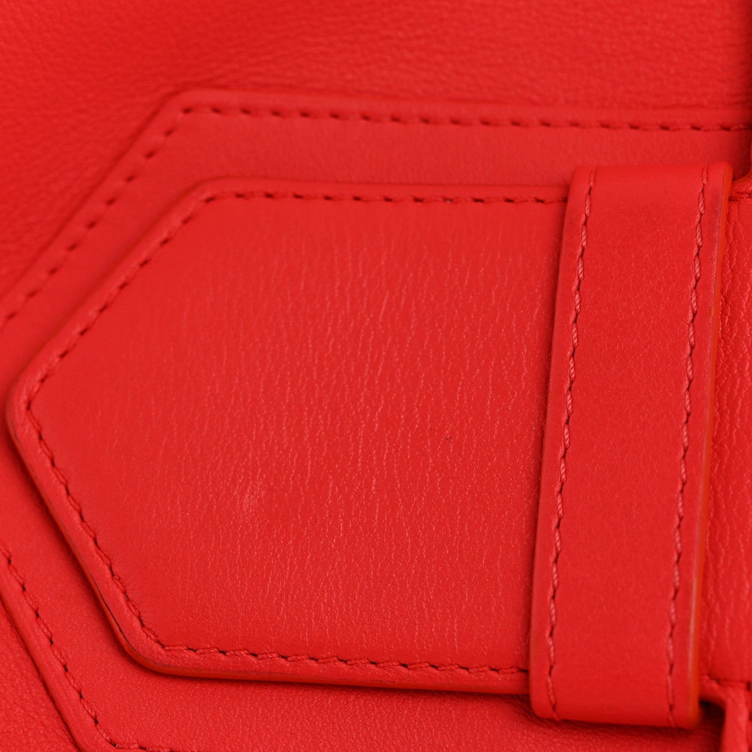 DELVAUX A5 POUCH RED TAURILLON CRISPE
