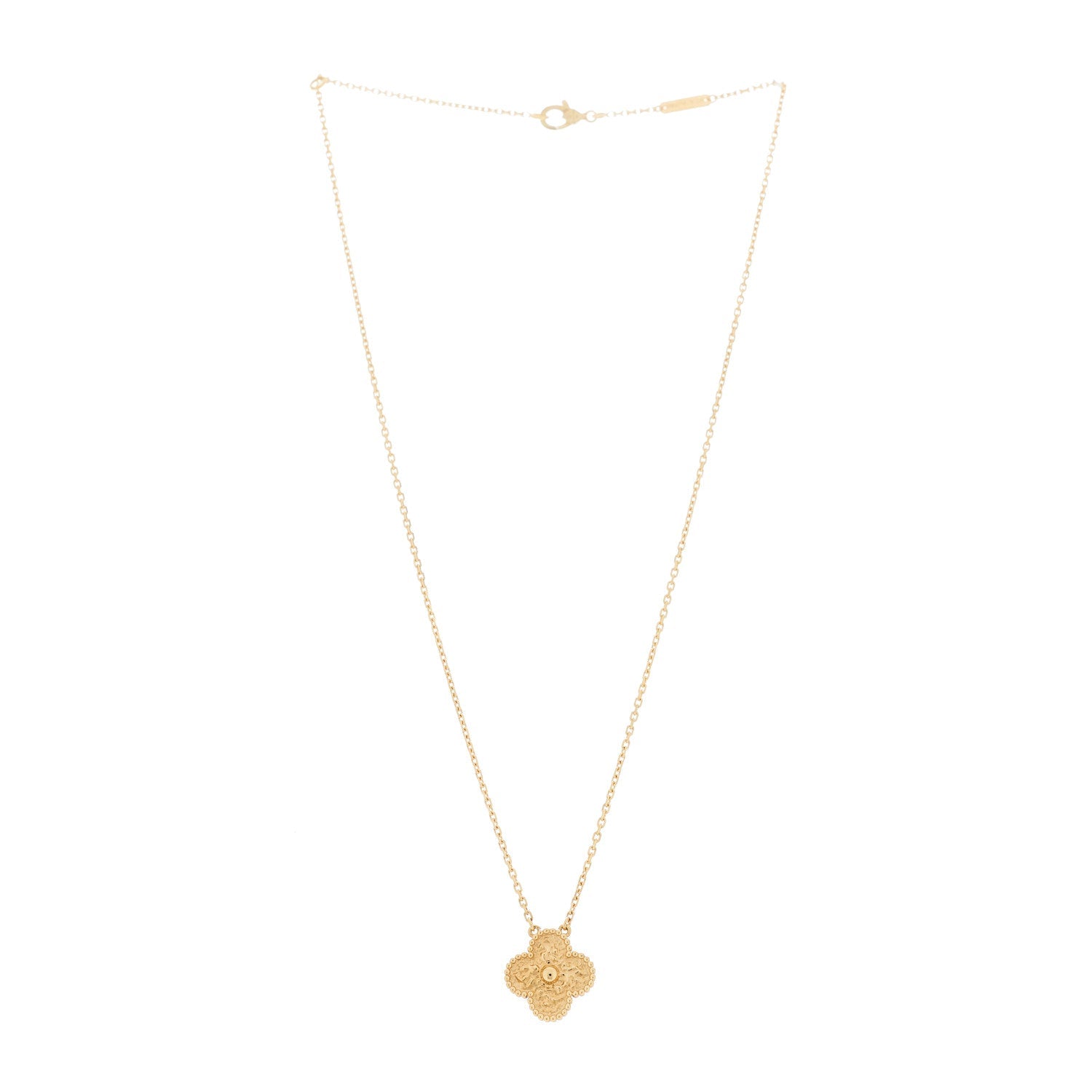 ヴァンクリーフ&アーペル ヴィンテージアルハンブラ ペンダントネックレス 18K イエローゴールド VAN CLEEF & ARPELS VINTAGE ALHAMBRA PENDANT NECKLACE 18K YELLOW GOLD
