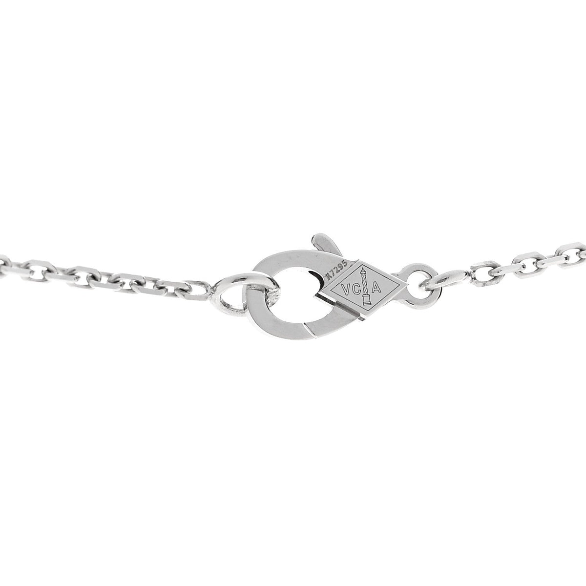 ヴァンクリーフ&アーペル ヴィンテージアルハンブラ ペンダントネックレス マザーオブパール 18K ホワイトゴールド VAN CLEEF & ARPELS VINTAGE ALHAMBRA PENDANT NECKLACE MOTHER OF PEARL 18K WHITE GOLD