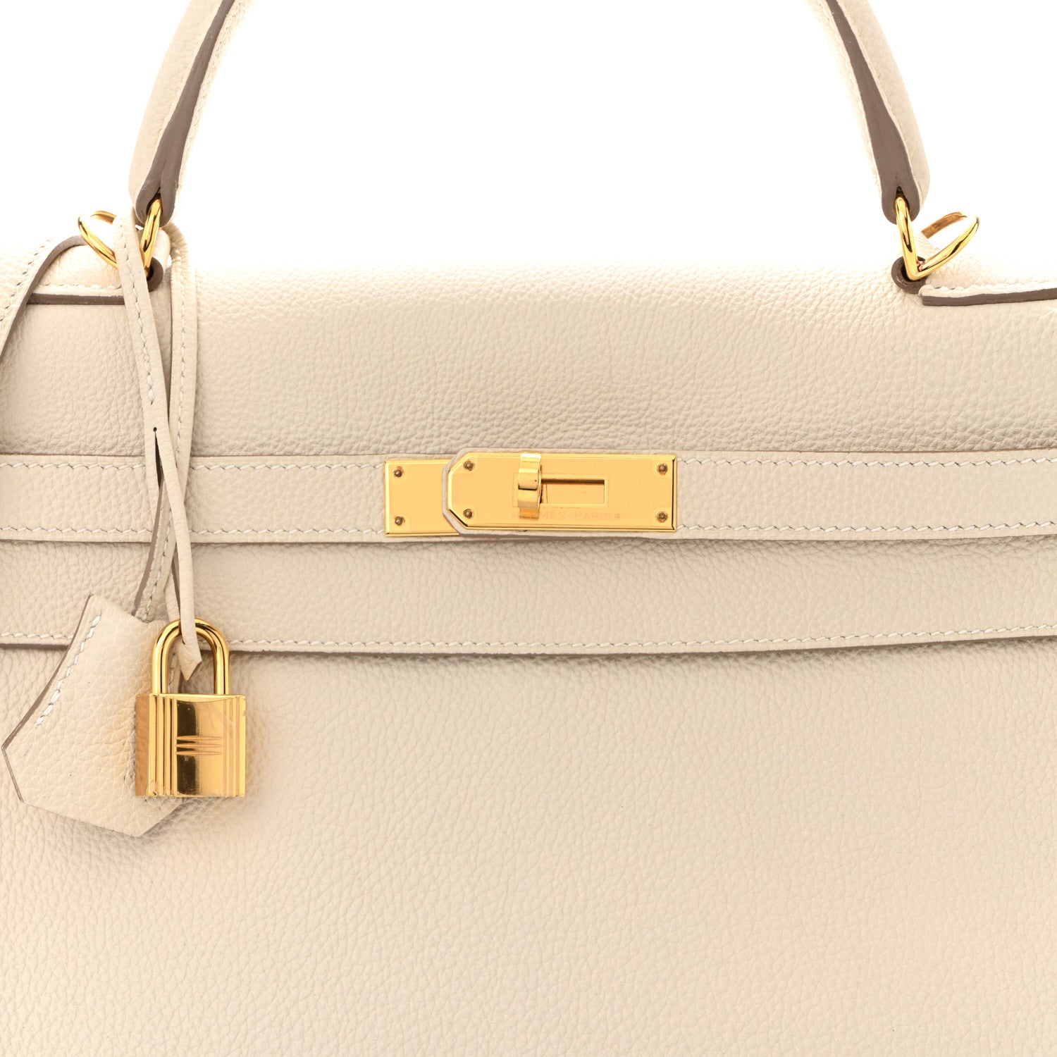 HERMES KELLY 32 RETOURNE CRAIE TOGO GOLD HARDWARE