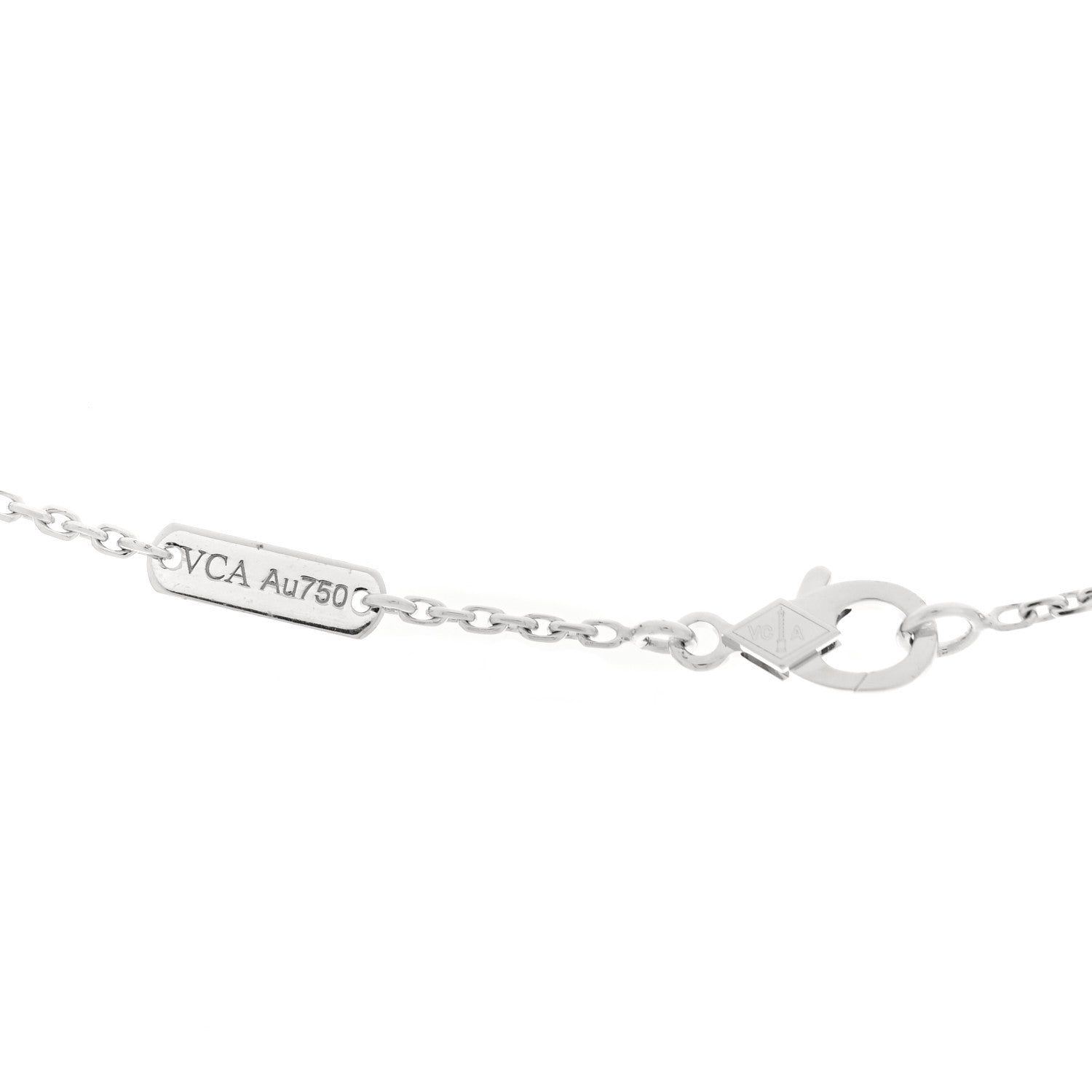 ヴァンクリーフ&アーペル ヴィンテージアルハンブラ ペンダントネックレス ダイヤモンド 18K ホワイトゴールド VAN CLEEF & ARPELS VINTAGE ALHAMBRA PENDANT NECKLACE DIAMOND 18K WHITE GOLD