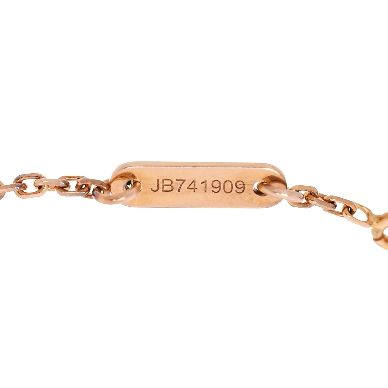 Van Cleef & Arpels 18K Rose Gold Carnelian Sweet Alhambra Heart Bracelet