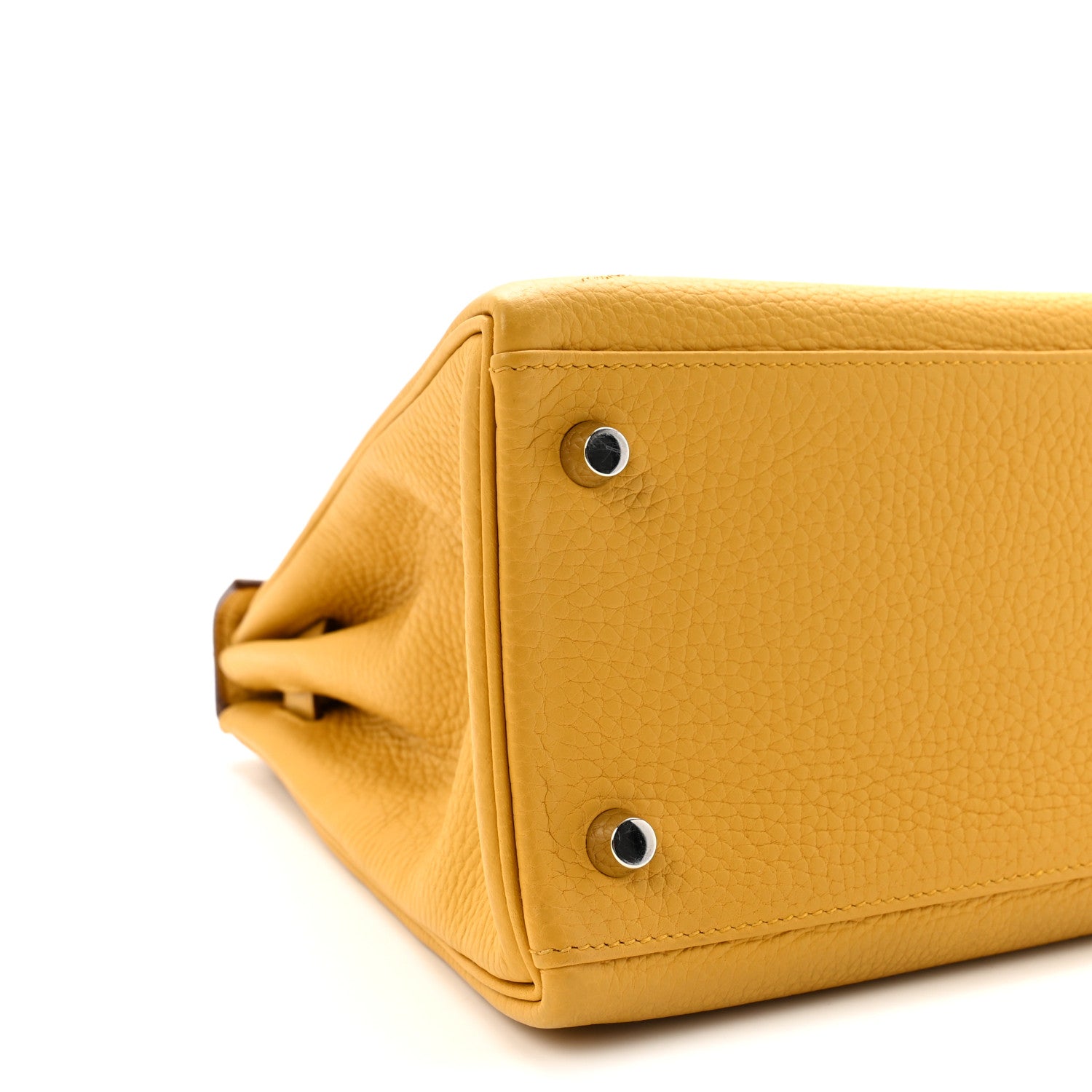 エルメス ケリー 28 内縫い Jaune Ambre トゴ シルバー金具 HERMES KELLY 28 RETOURNE JAUNE AMBRE TOGO SILVER HARDWARE