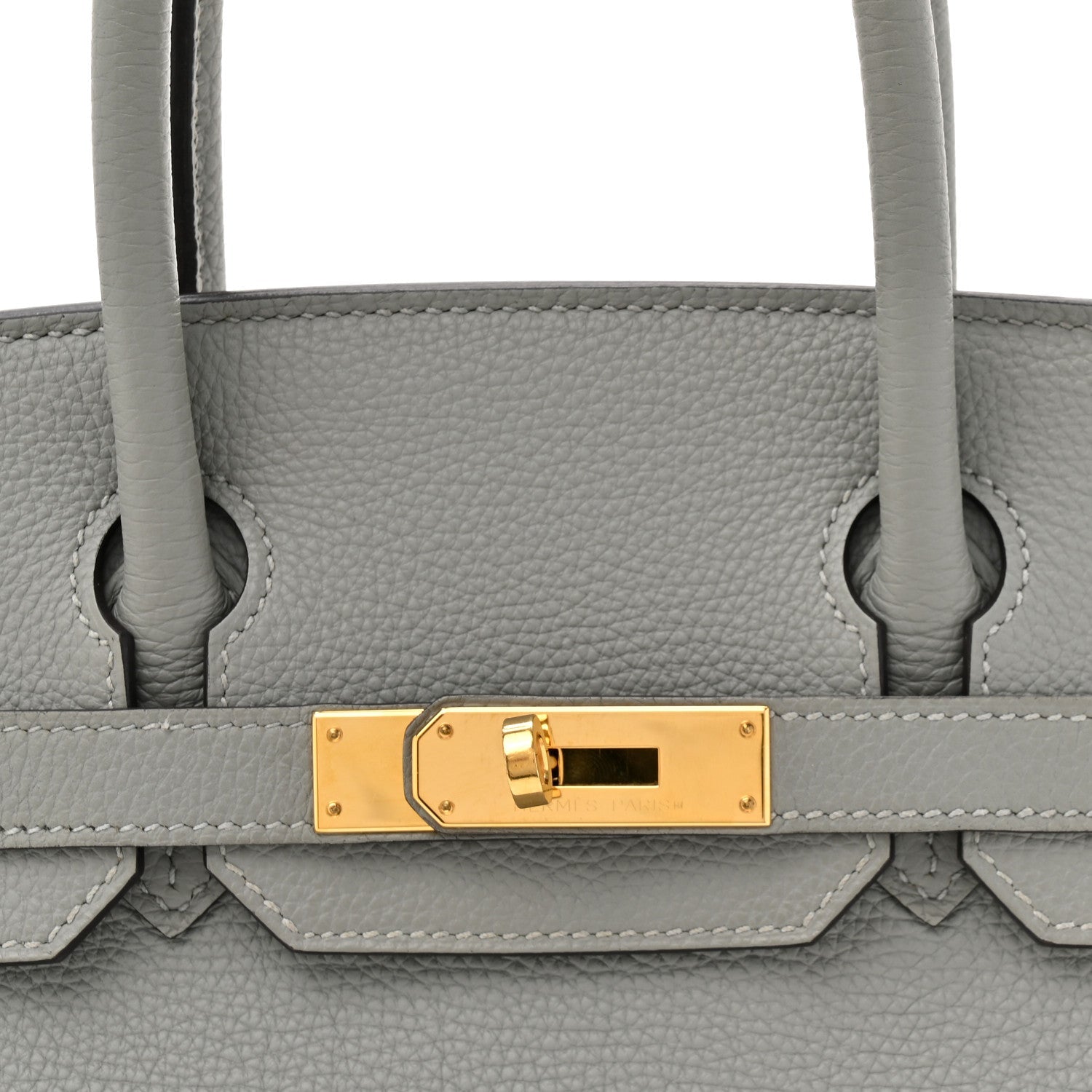 HERMES BIRKIN 30 GRIS MOUETTE TOGO GOLD HARDWARE
