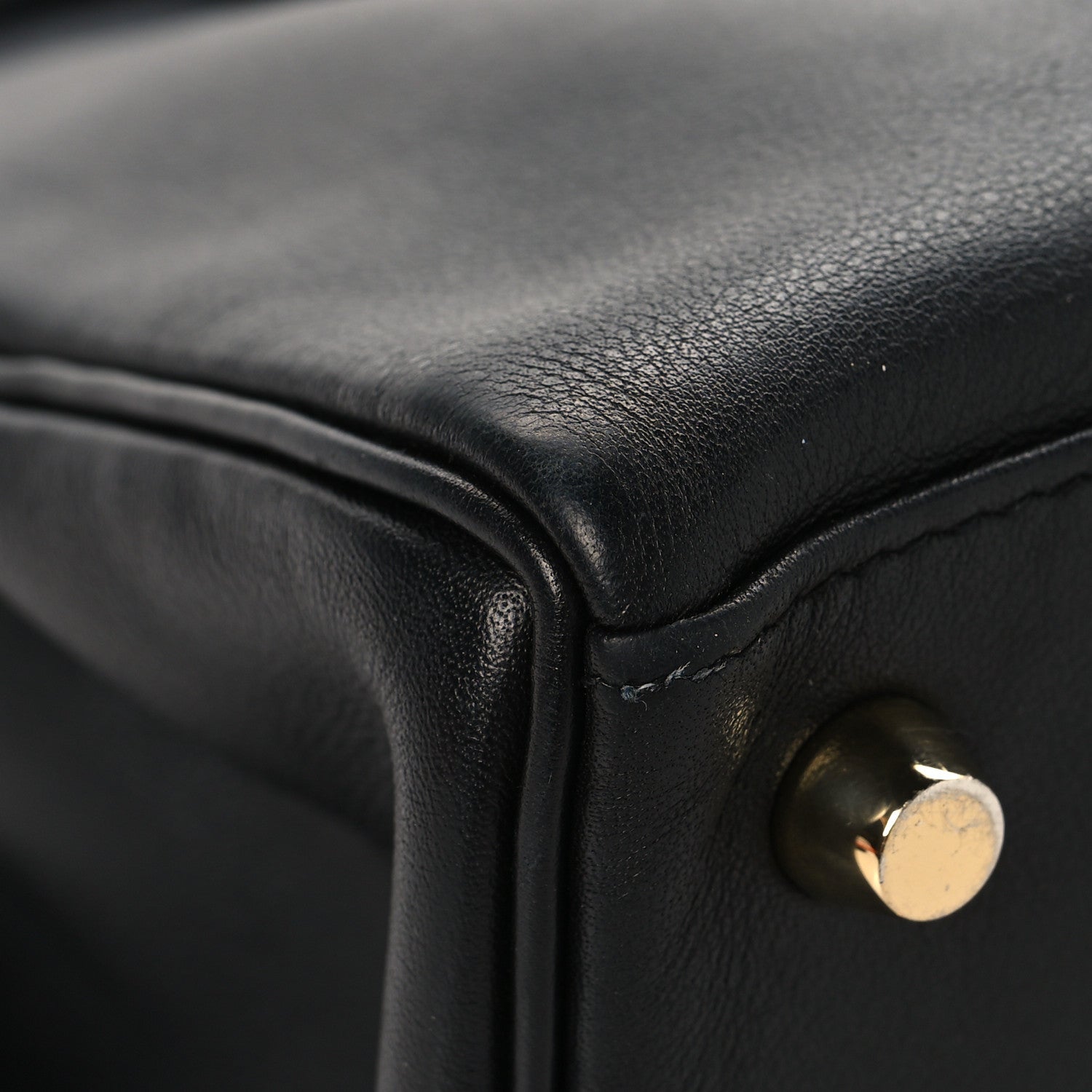 HERMES KELLY 25 RETOURNE BLACK SWIFT GOLD HARDWARE