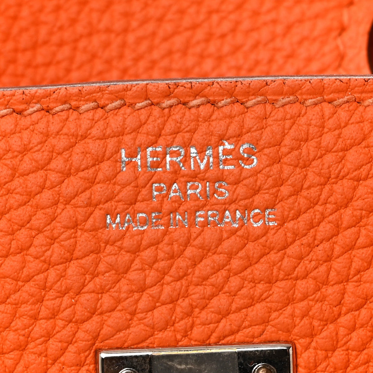 エルメス バーキン 25 Orange Minium トゴ シルバー金具 HERMES BIRKIN 25 ORANGE MINIUM TOGO SILVER HARDWARE