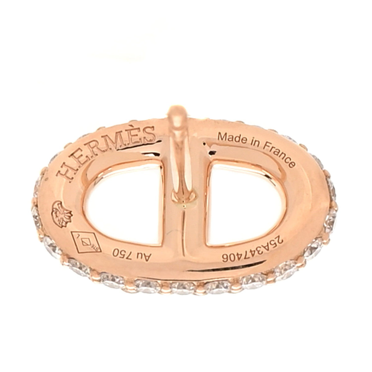 エルメス ファランドール ピアス 18K ローズゴールド ダイヤモンド HERMES FARANDOLE EARRINGS 18K ROSE GOLD DIAMOND