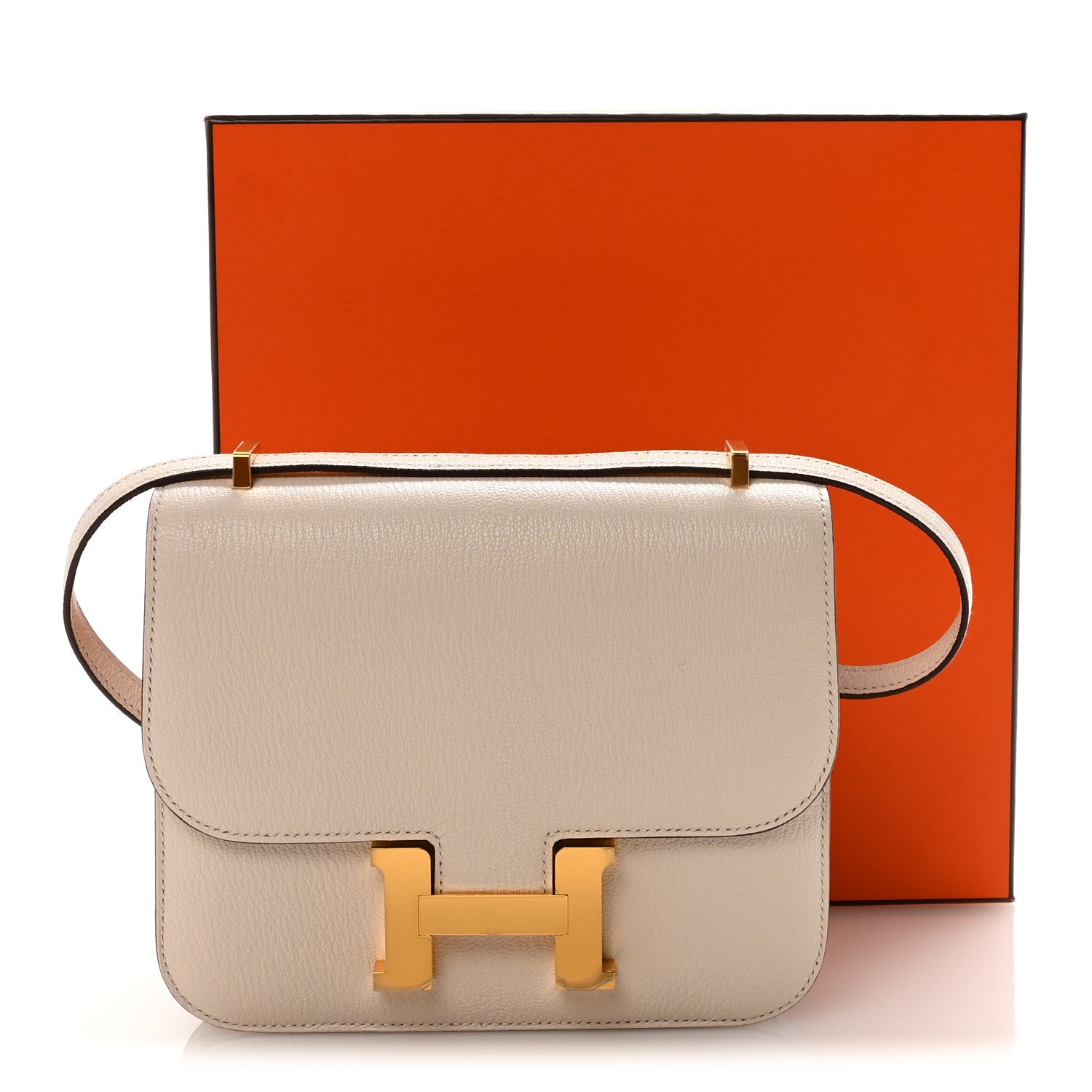 エルメス ミニコンスタンス 18 Nata シェーブルミゾール ゴールド金具 HERMES MINI CONSTANCE 18 NATA CHEVRE MYSORE GOLD HARDWARE