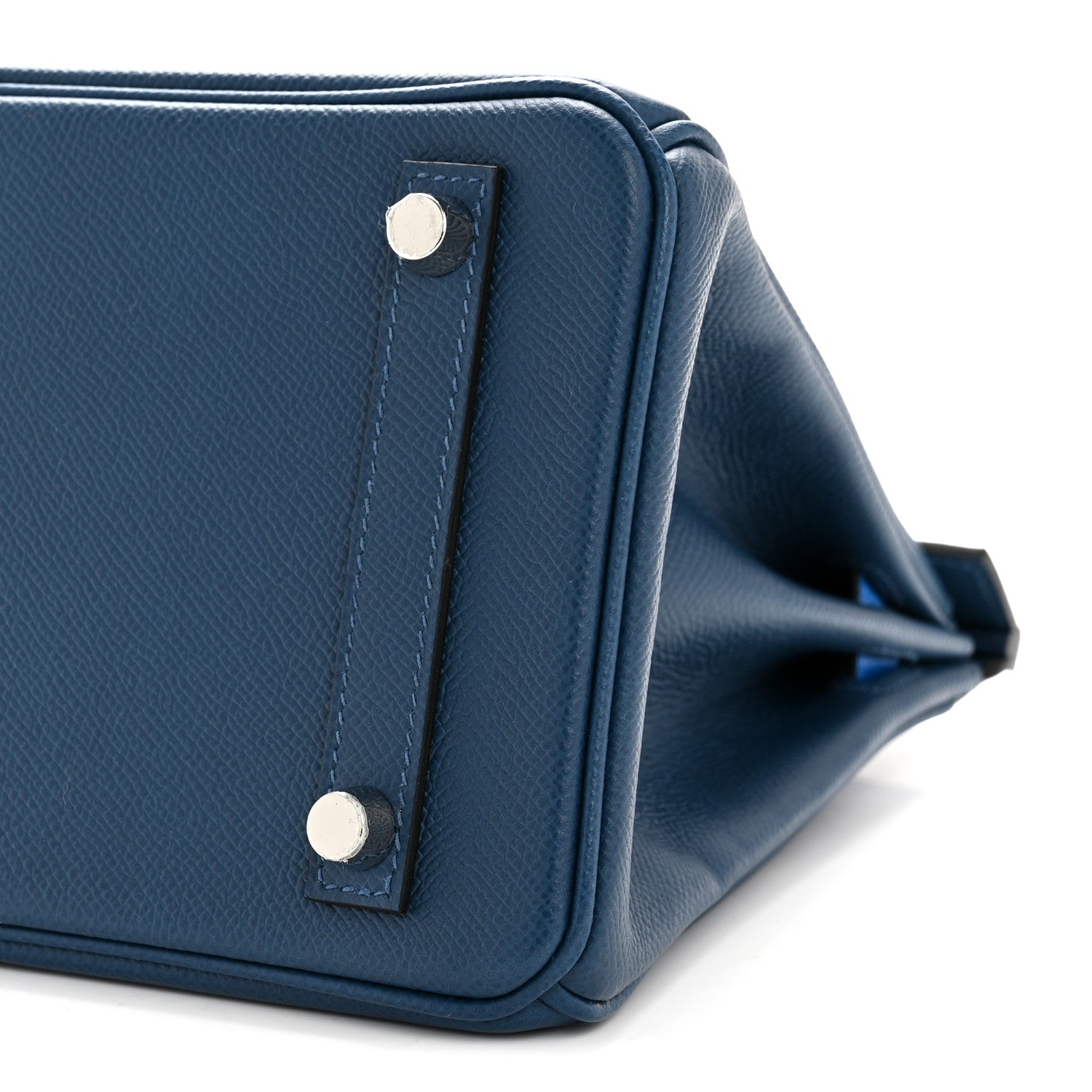 HERMES BIRKIN 25 Deep Blue, Blue Hydra, Black Epsom, Silver Hardware